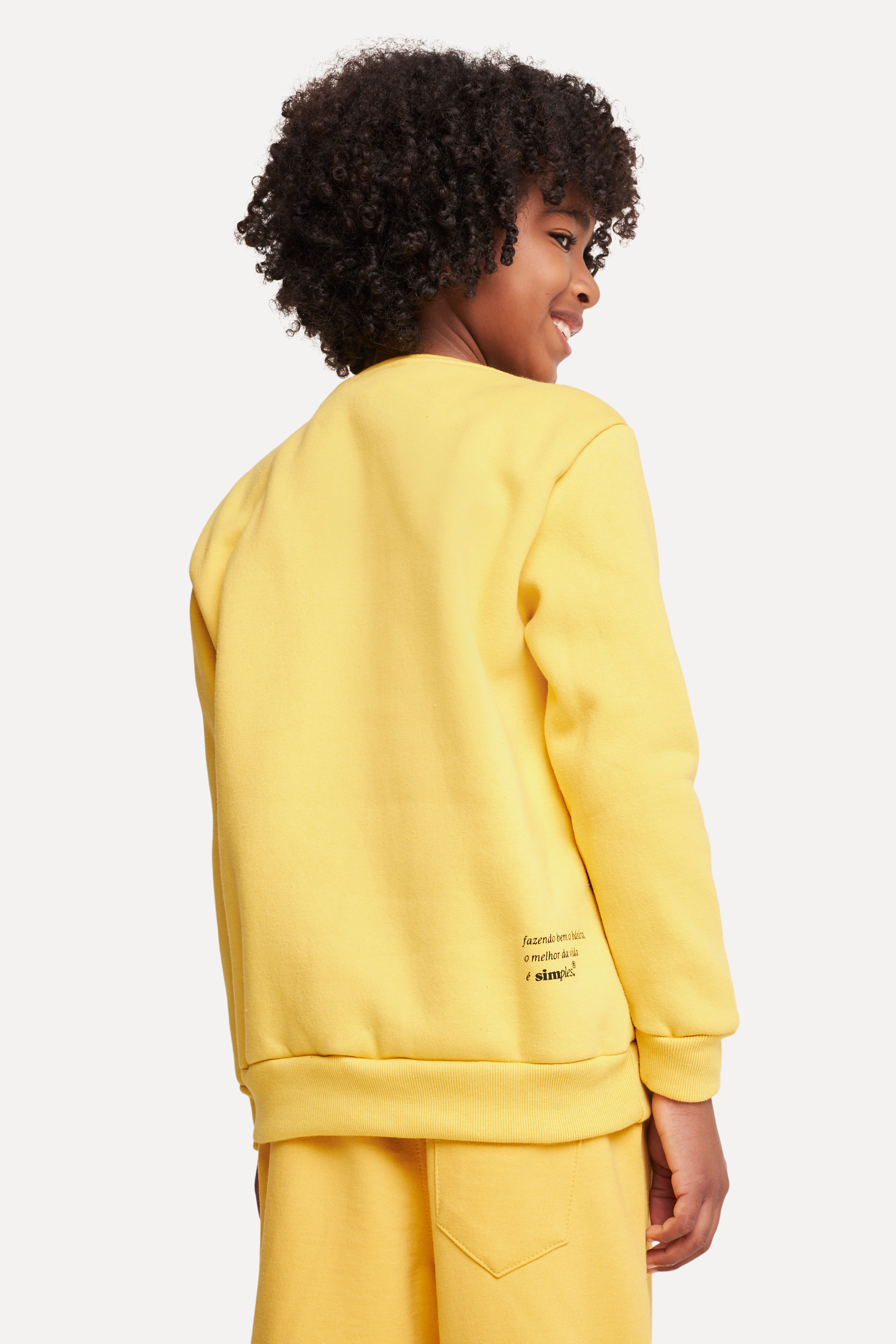 Moletom infantil sale amarelo