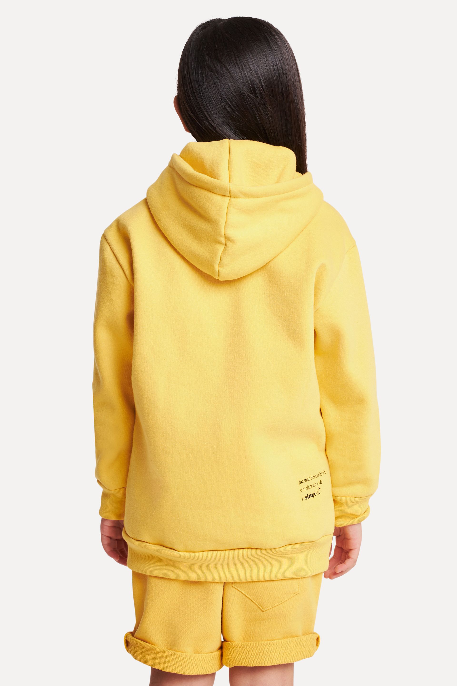 Casaco Hoodie Moletom Infantil Simples