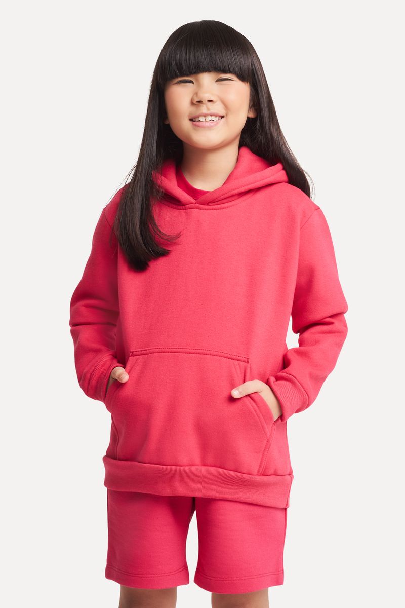 Casaco Hoodie Moletom Infantil Simples