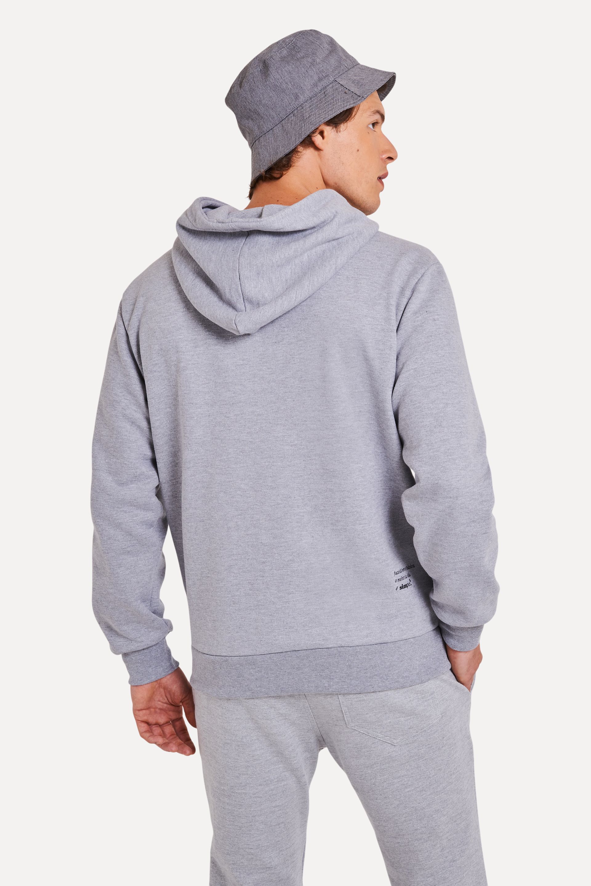 Casaco Hoodie Moletom Unisex Simples