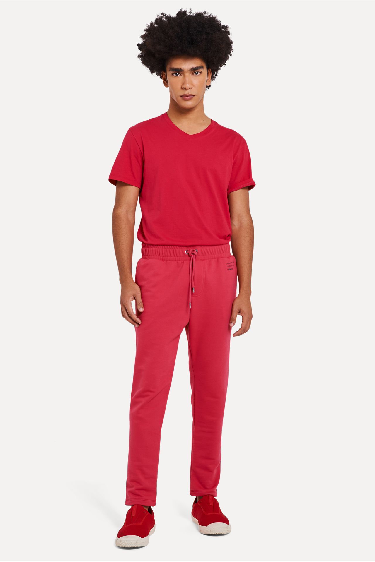 Calça Básica Moletom Masculina Simples