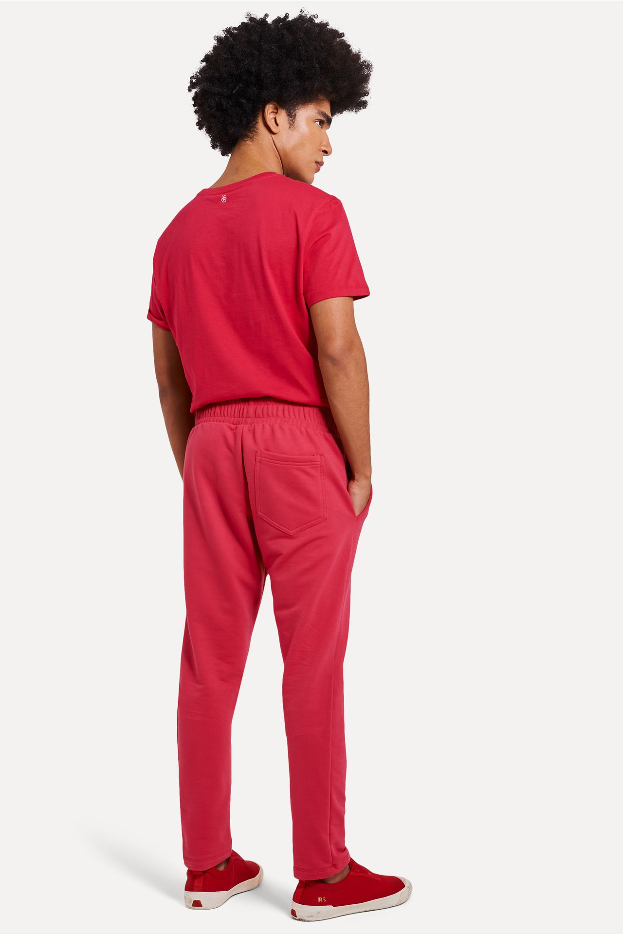 Calça Básica Moletom Masculina Simples