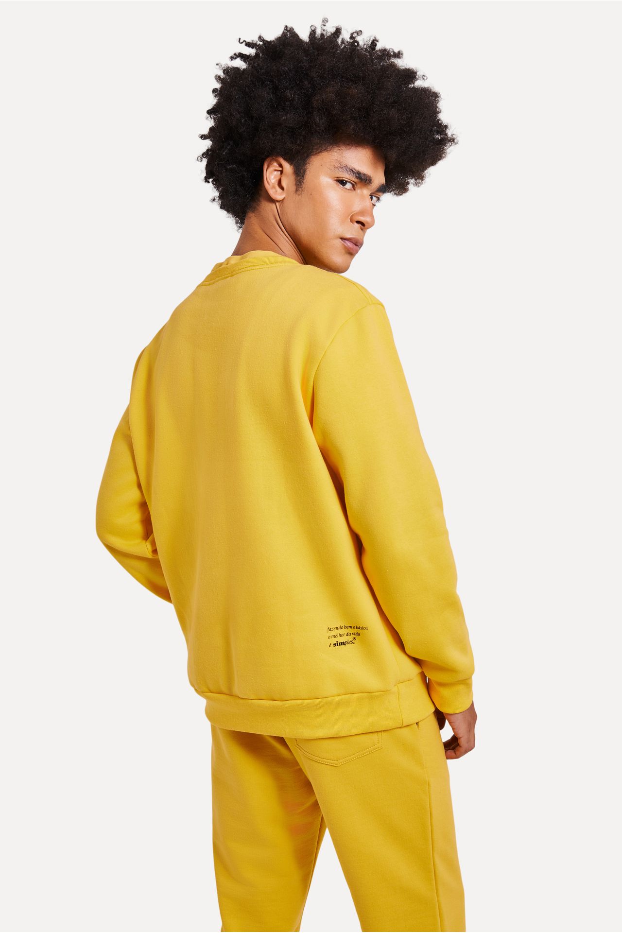 Suéter Básico Moletom Masculino Simples