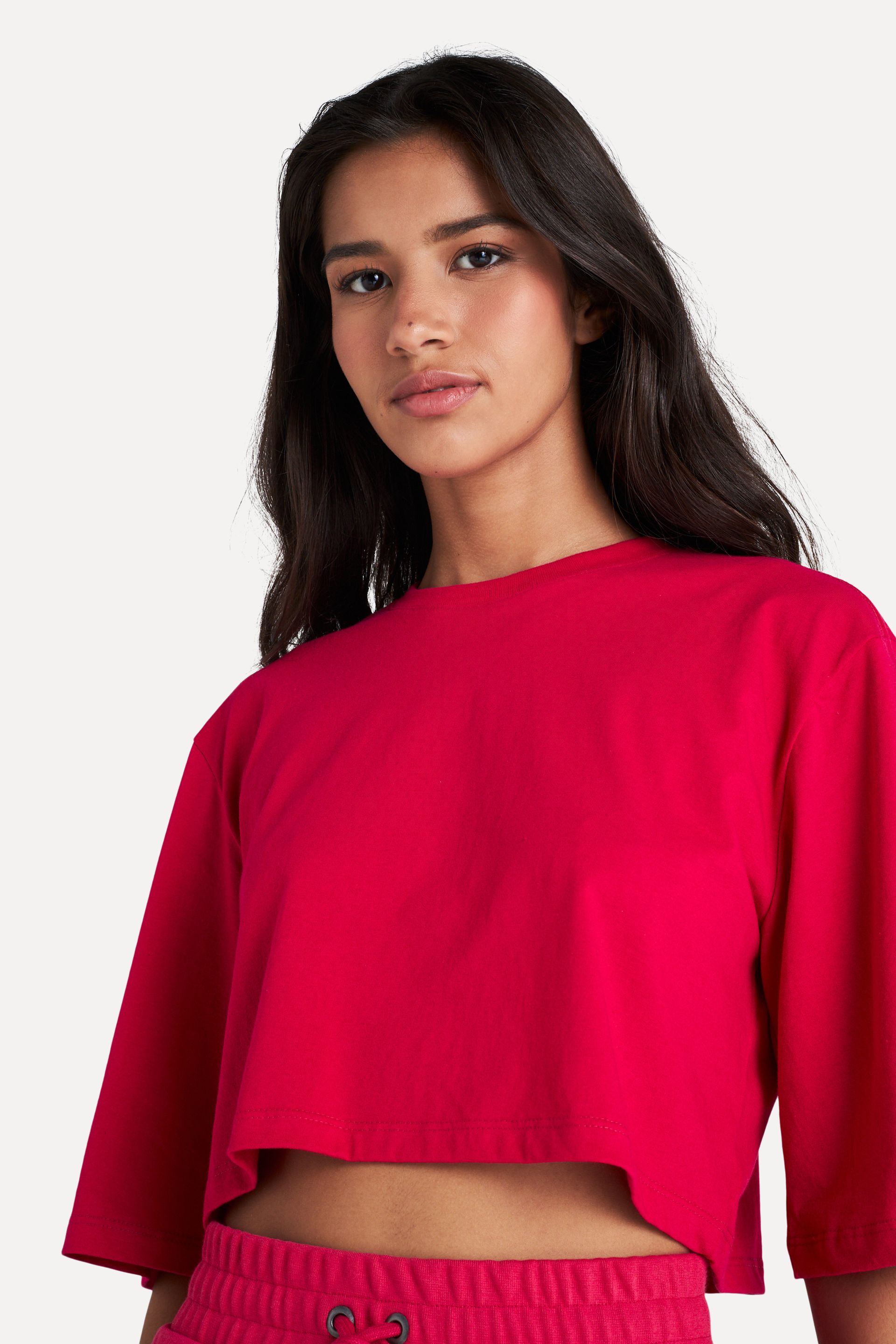 Camiseta Cropped Feminina Simples Manga Curta