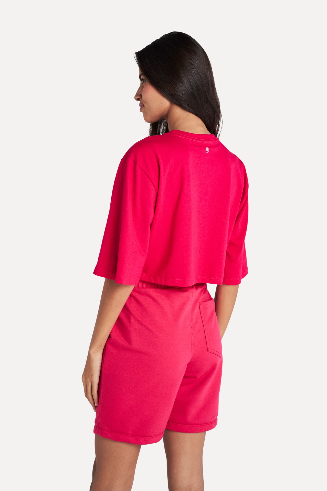Camiseta Cropped Feminina Simples Manga Curta