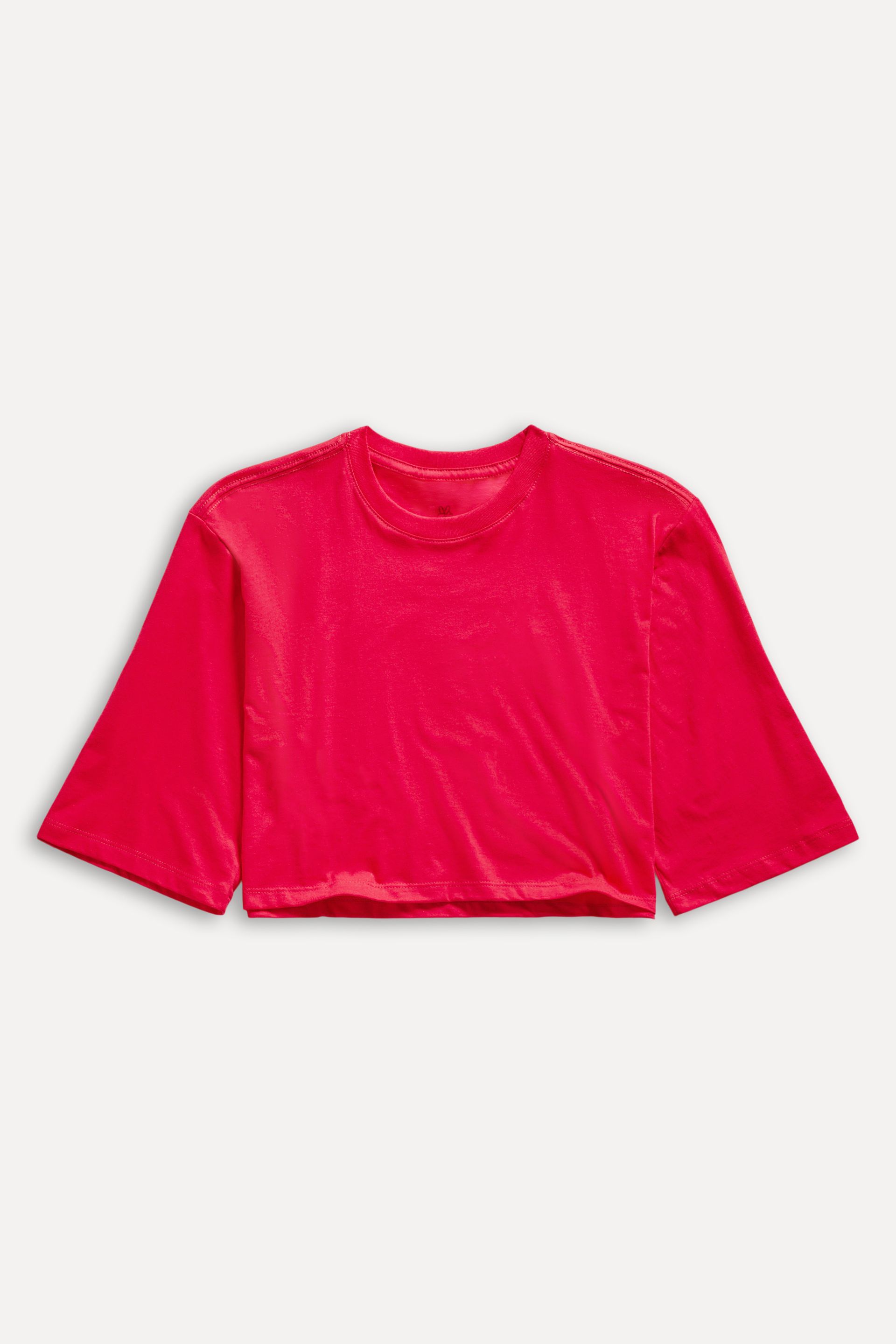Camiseta Cropped Feminina Simples Manga Curta