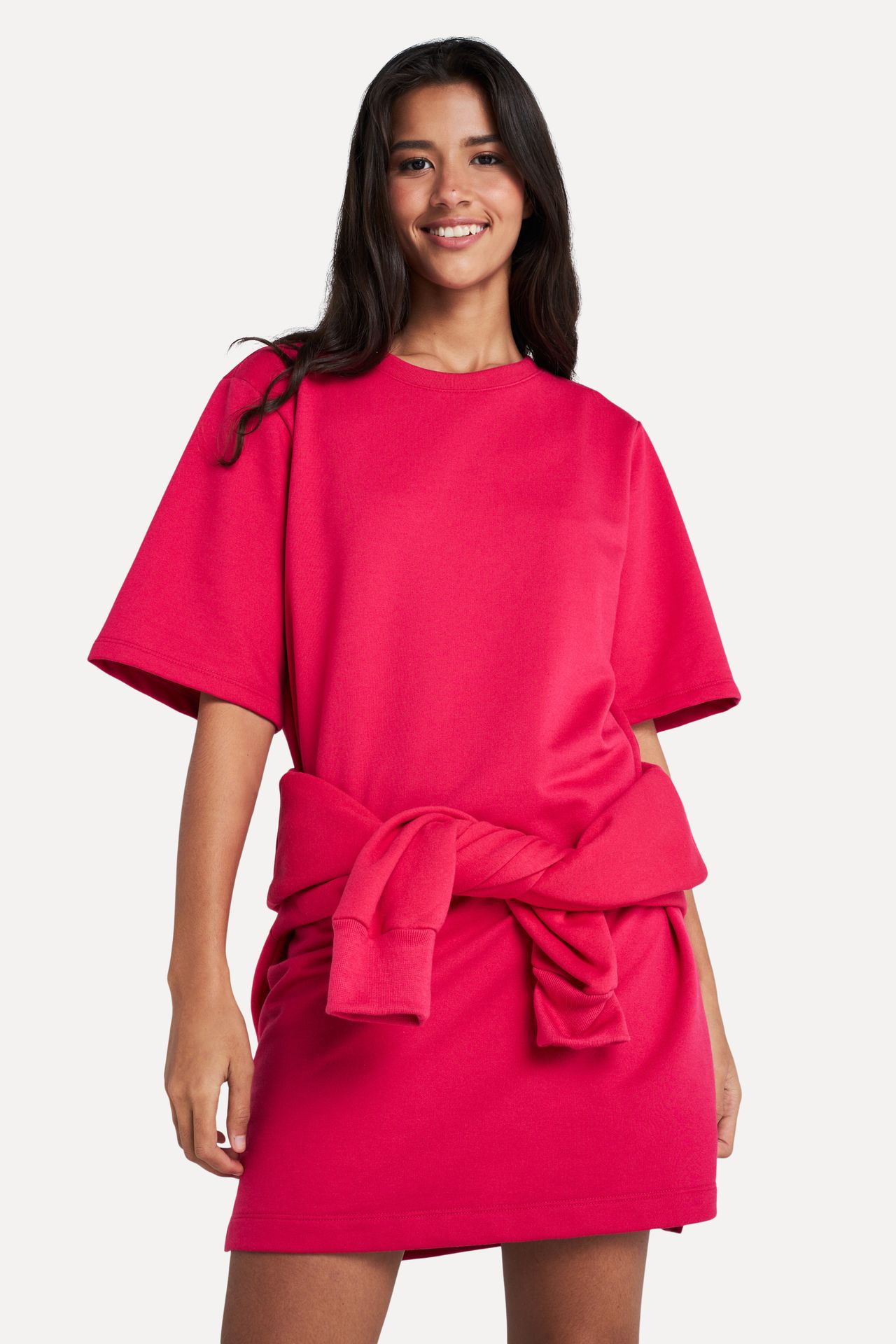 Vestido Moletom Feminino Curto Simples
