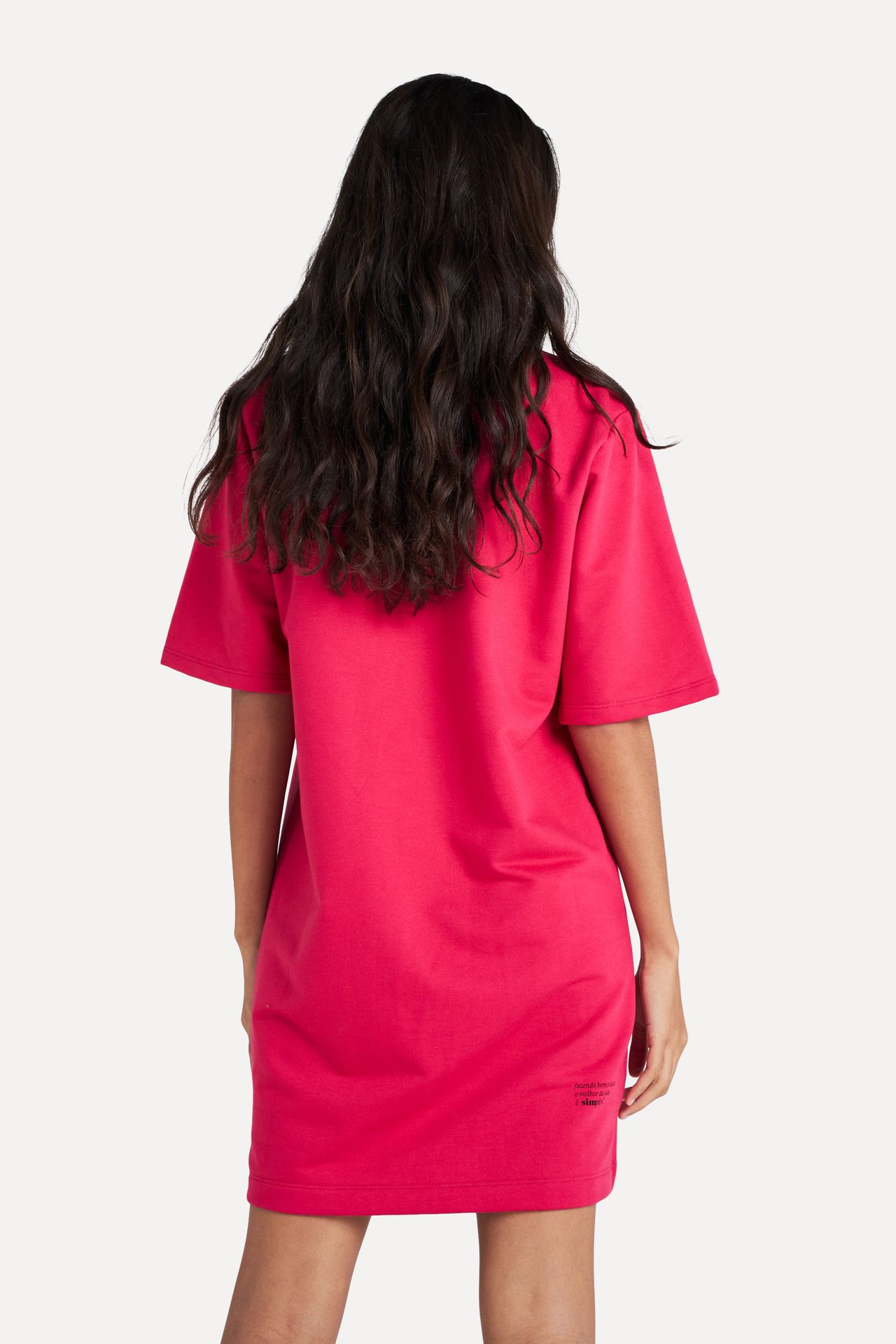 Vestido Moletom Feminino Curto Simples