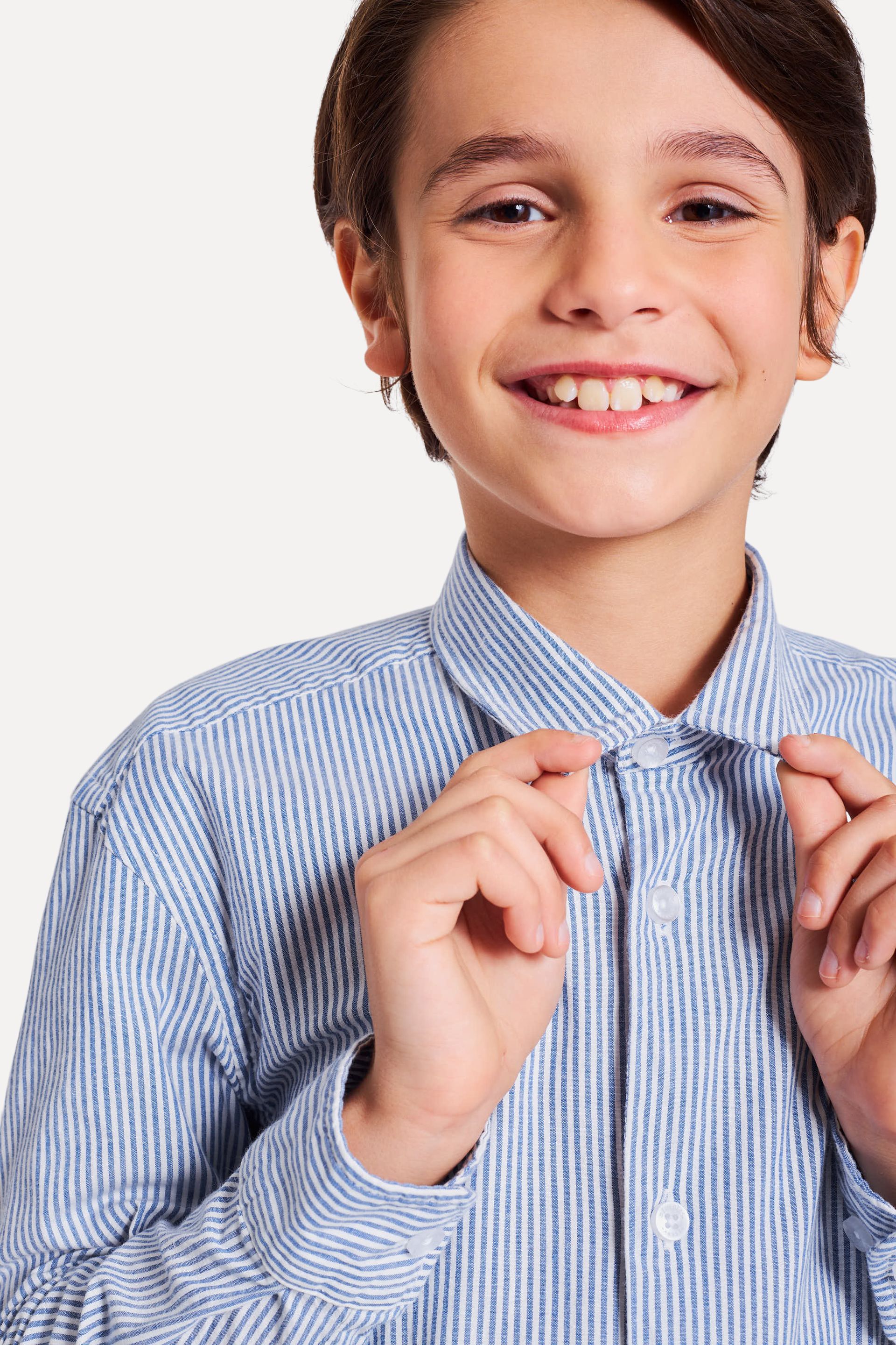 Camisa Listrada Infantil de Manga Longa