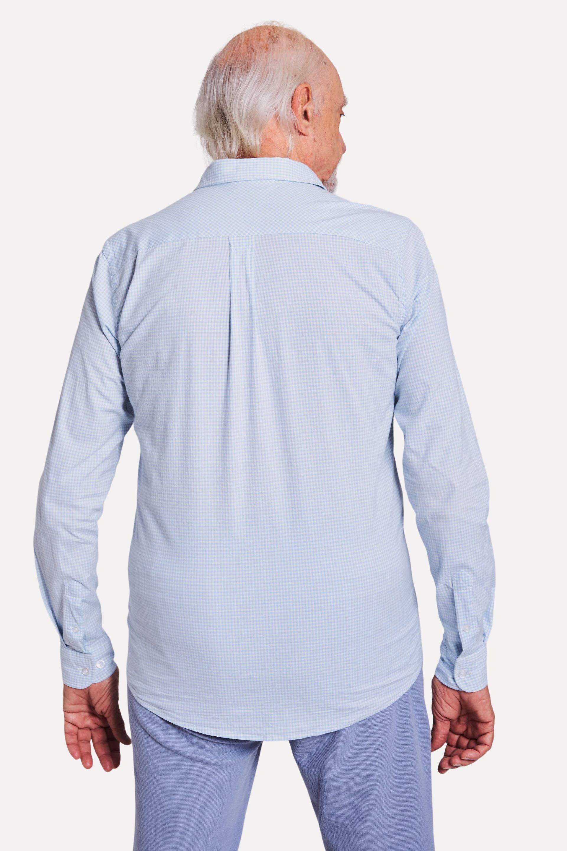 Camisa Masculina Xadrez de Manga Longa