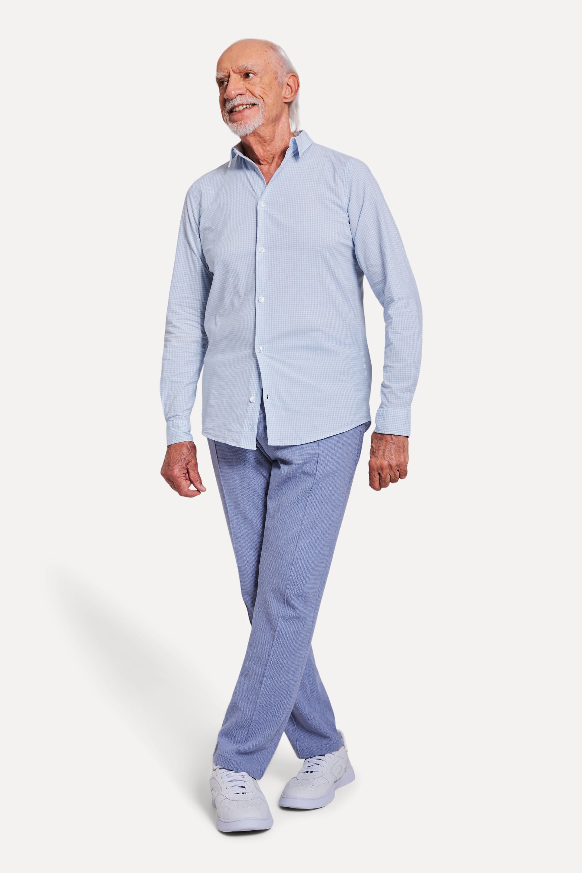 Camisa Masculina Xadrez de Manga Longa