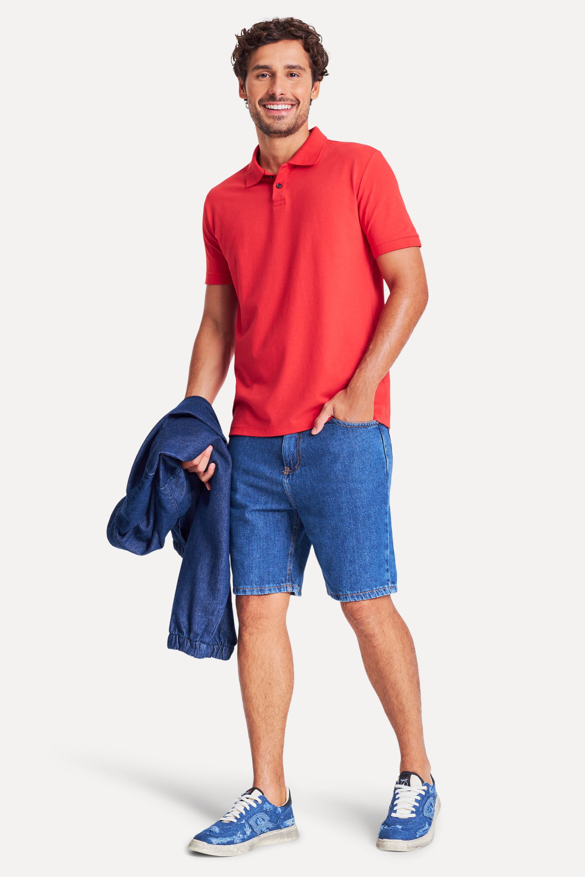 Polo Básica Masculina Simples