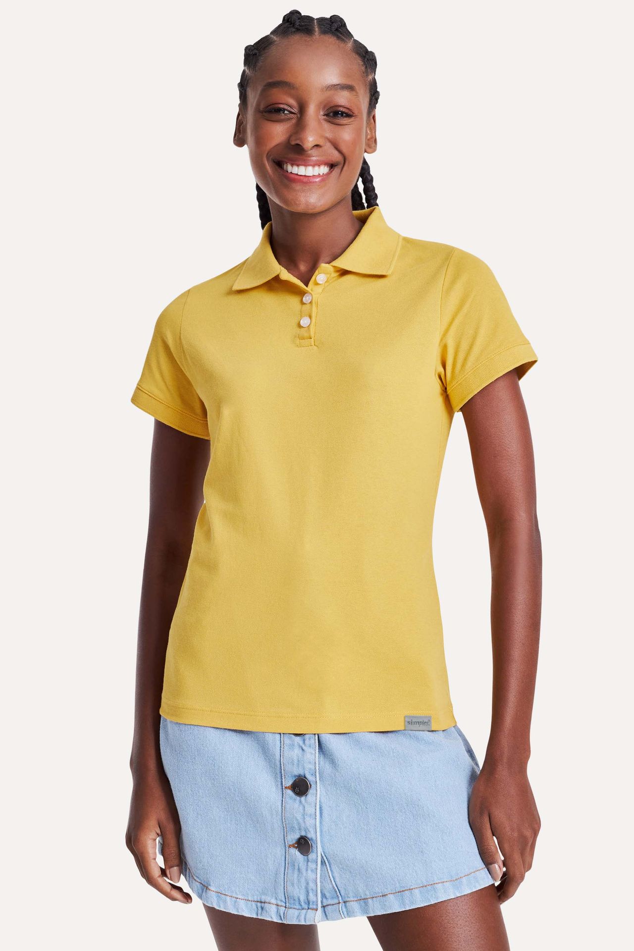 Polo Básica Feminina Simples