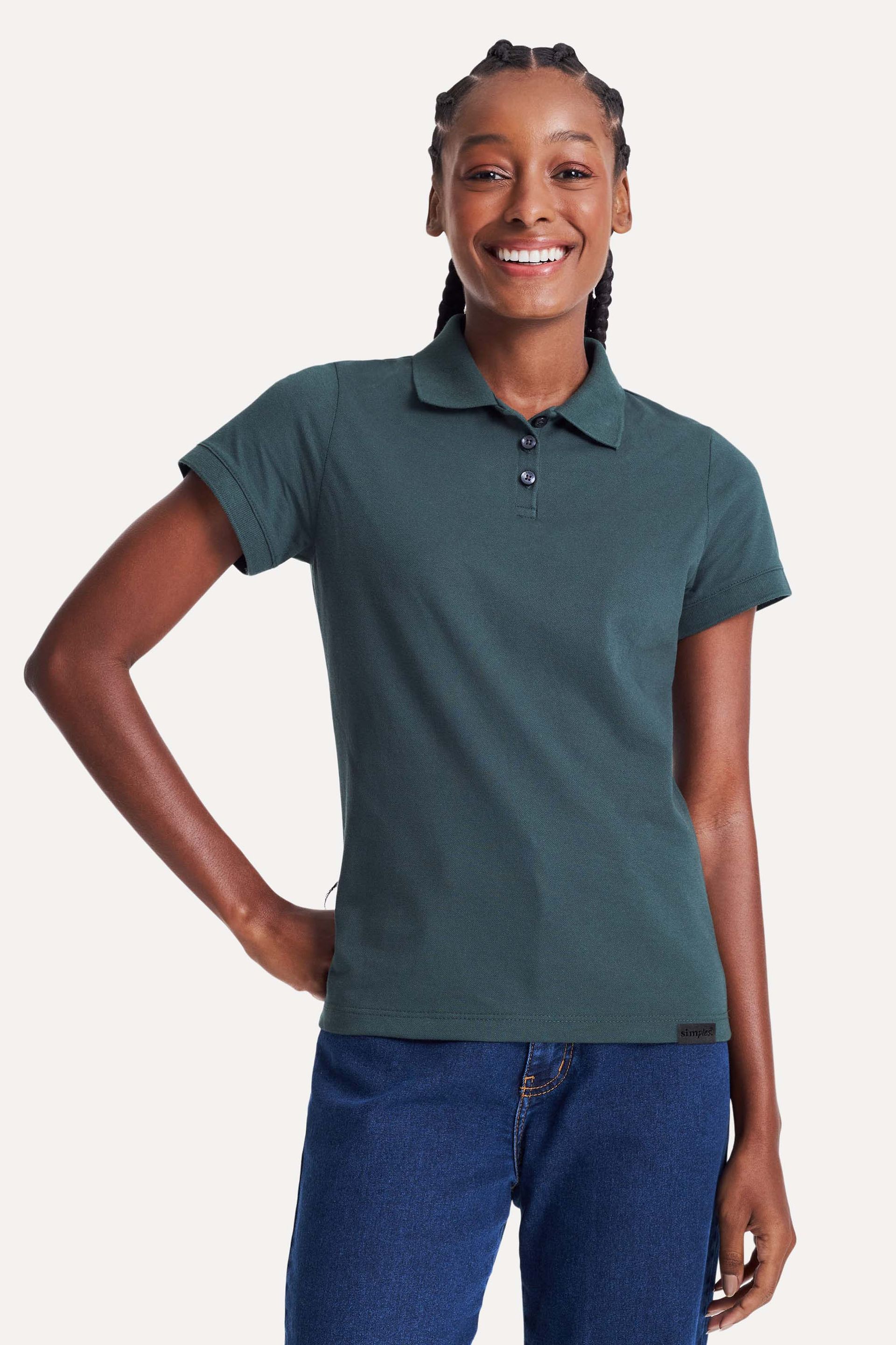 Polo Básica Feminina Simples