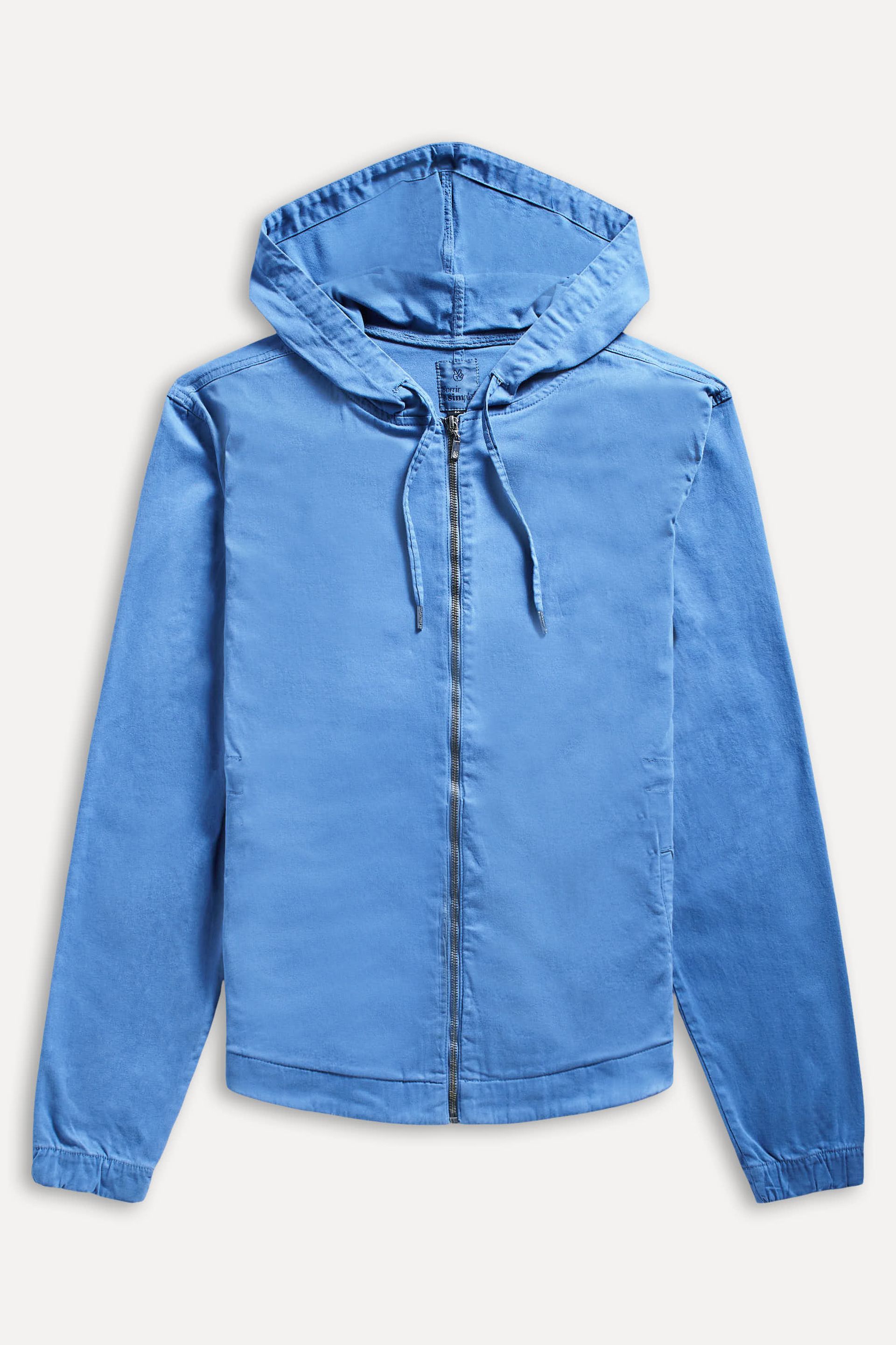 Jaqueta Parka Unisex de Sarja com Capuz Regulável