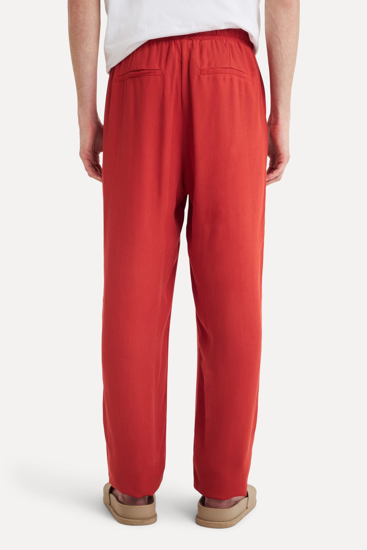 Calça Masculina de Viscose com Elástico