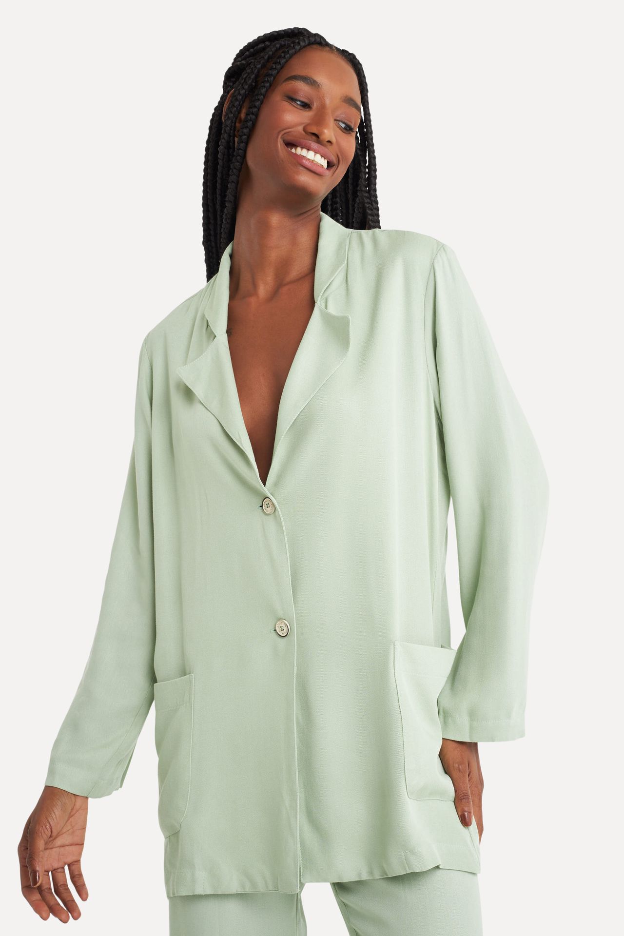 Blazer de Viscose Feminino Pipa