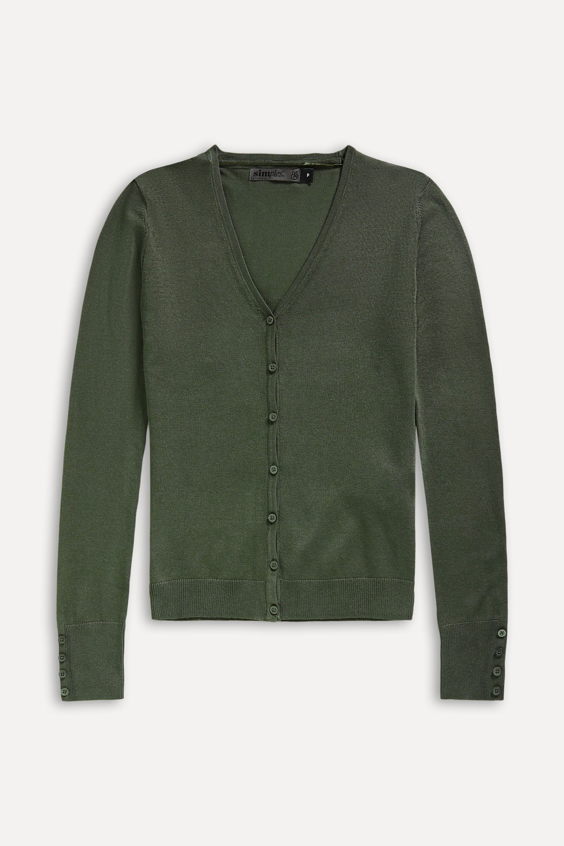 Cardigan Básico Feminino de Tricot