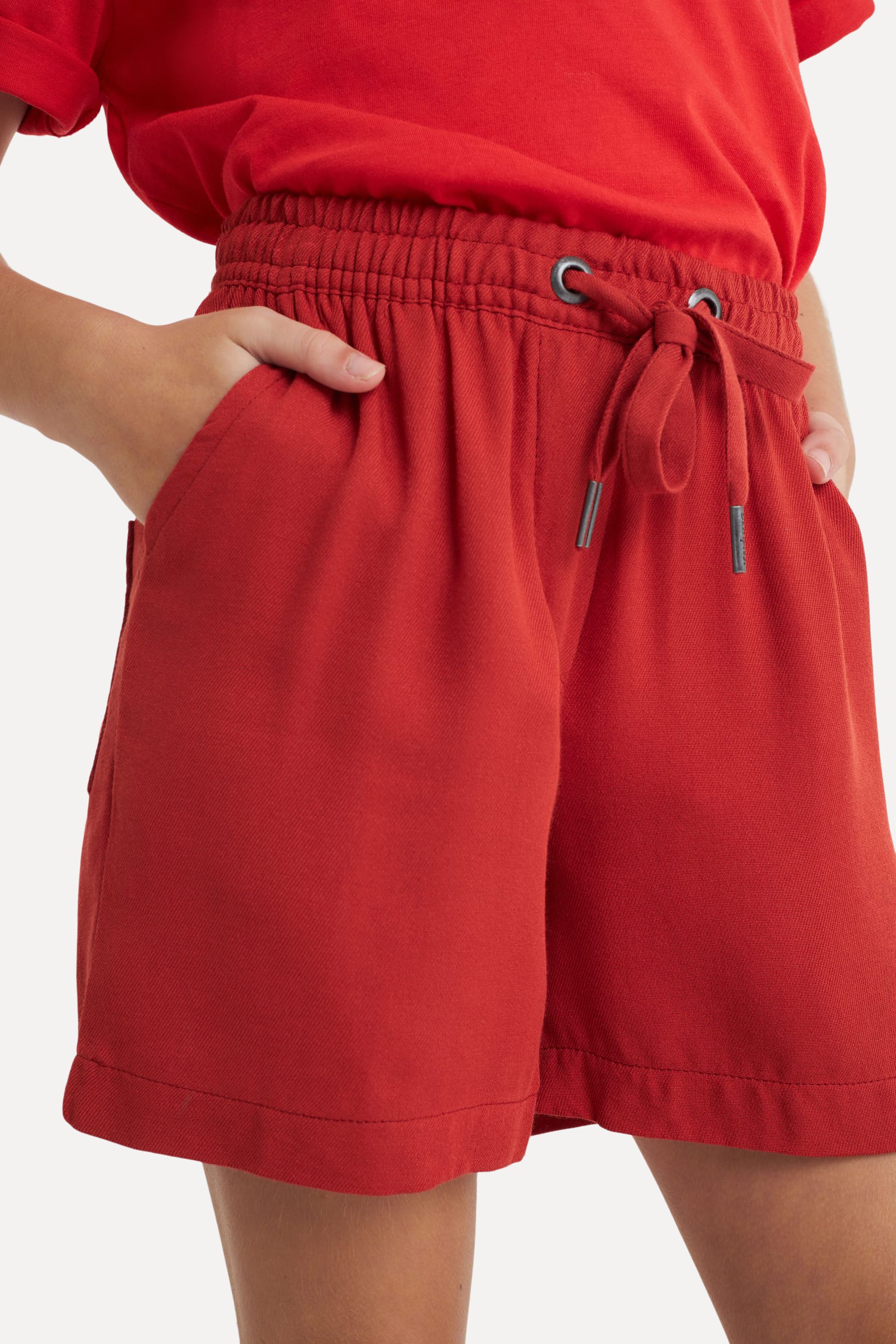 Bermuda Infantil Leme de Viscose com Elástico