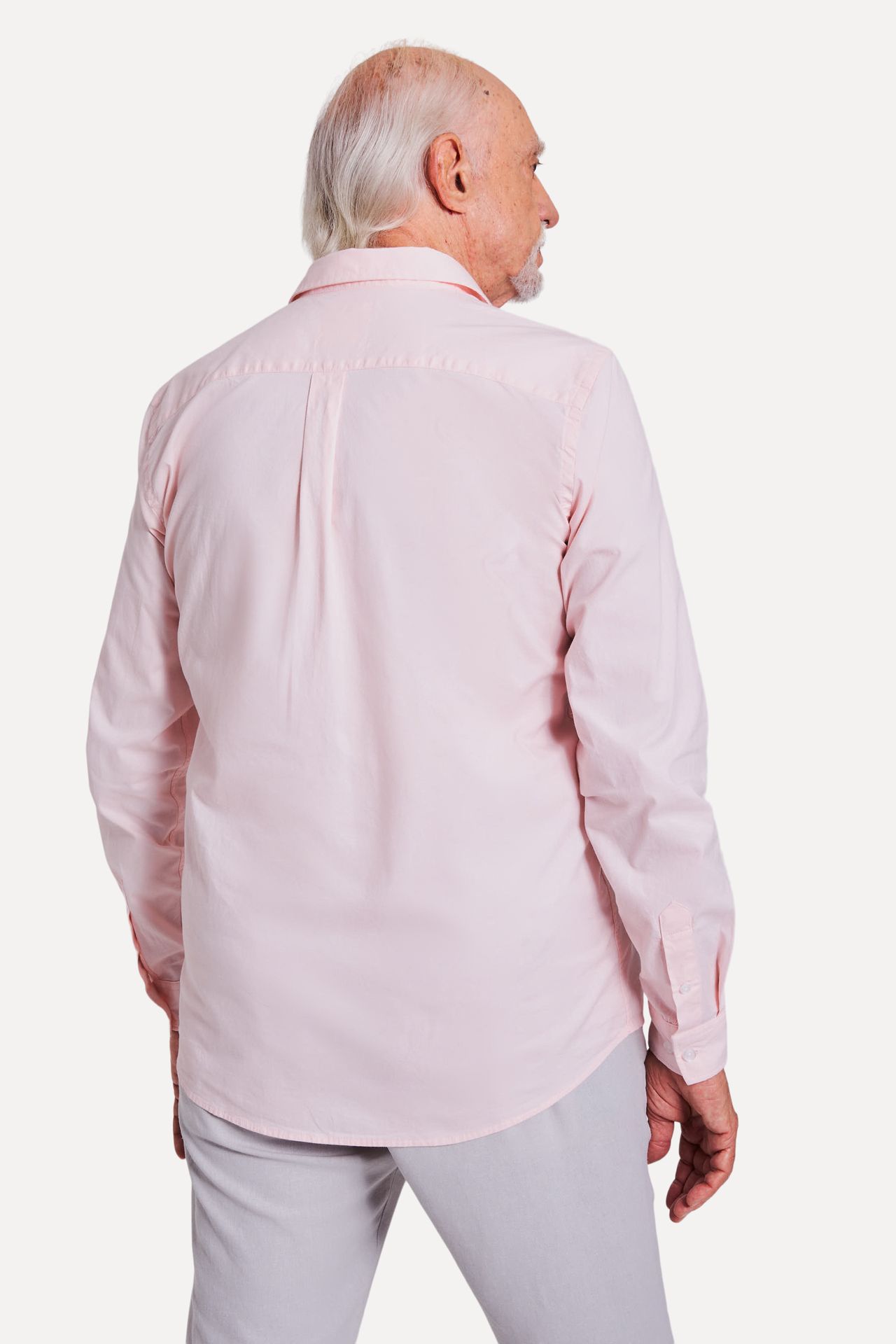 Camisa Básica Masculina Tricoline Manga Longa