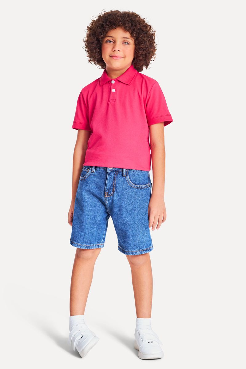 Bermuda Jeans Infantil Simples