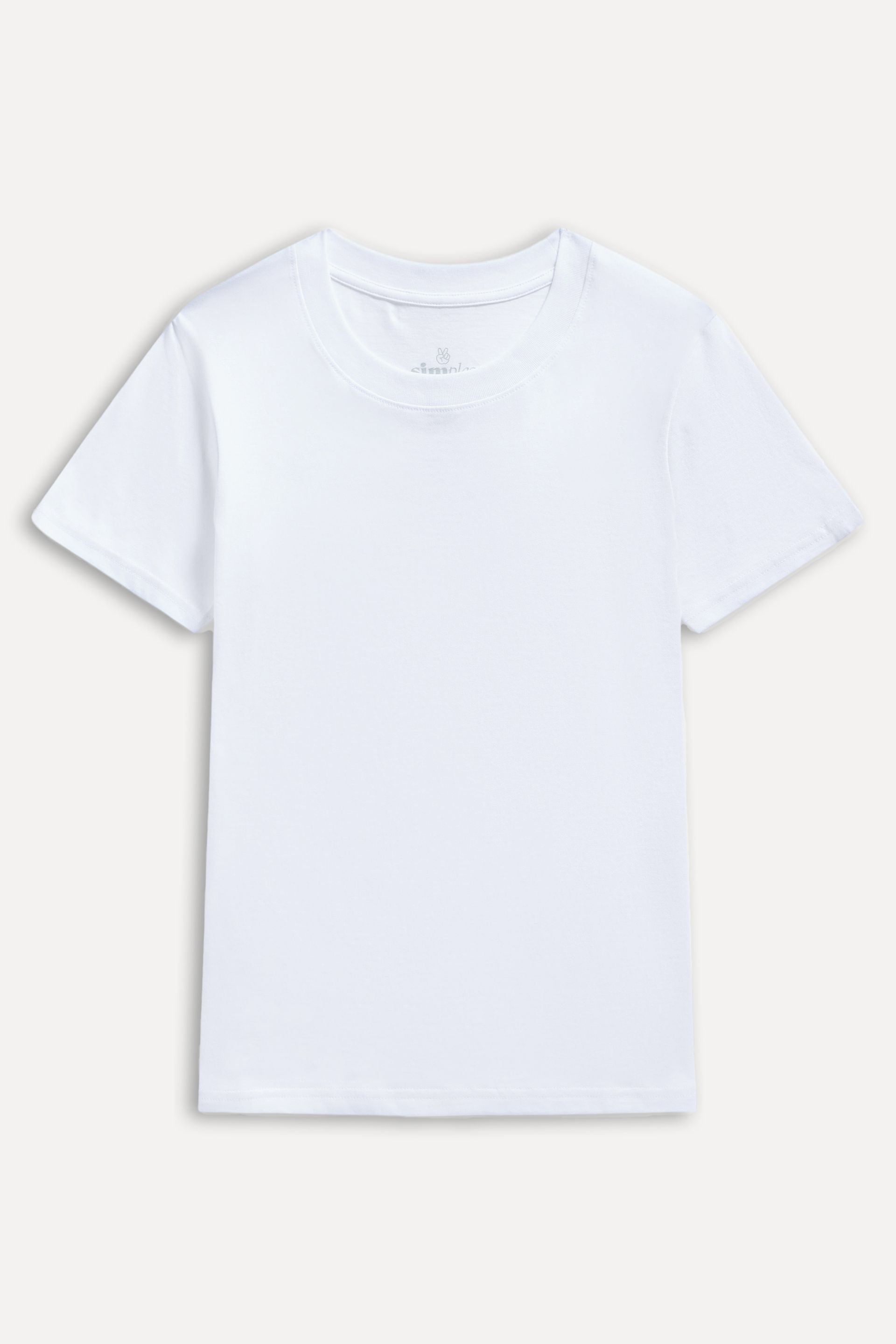 Camiseta Básica Feminina de Algodão Peruano Manga Curta