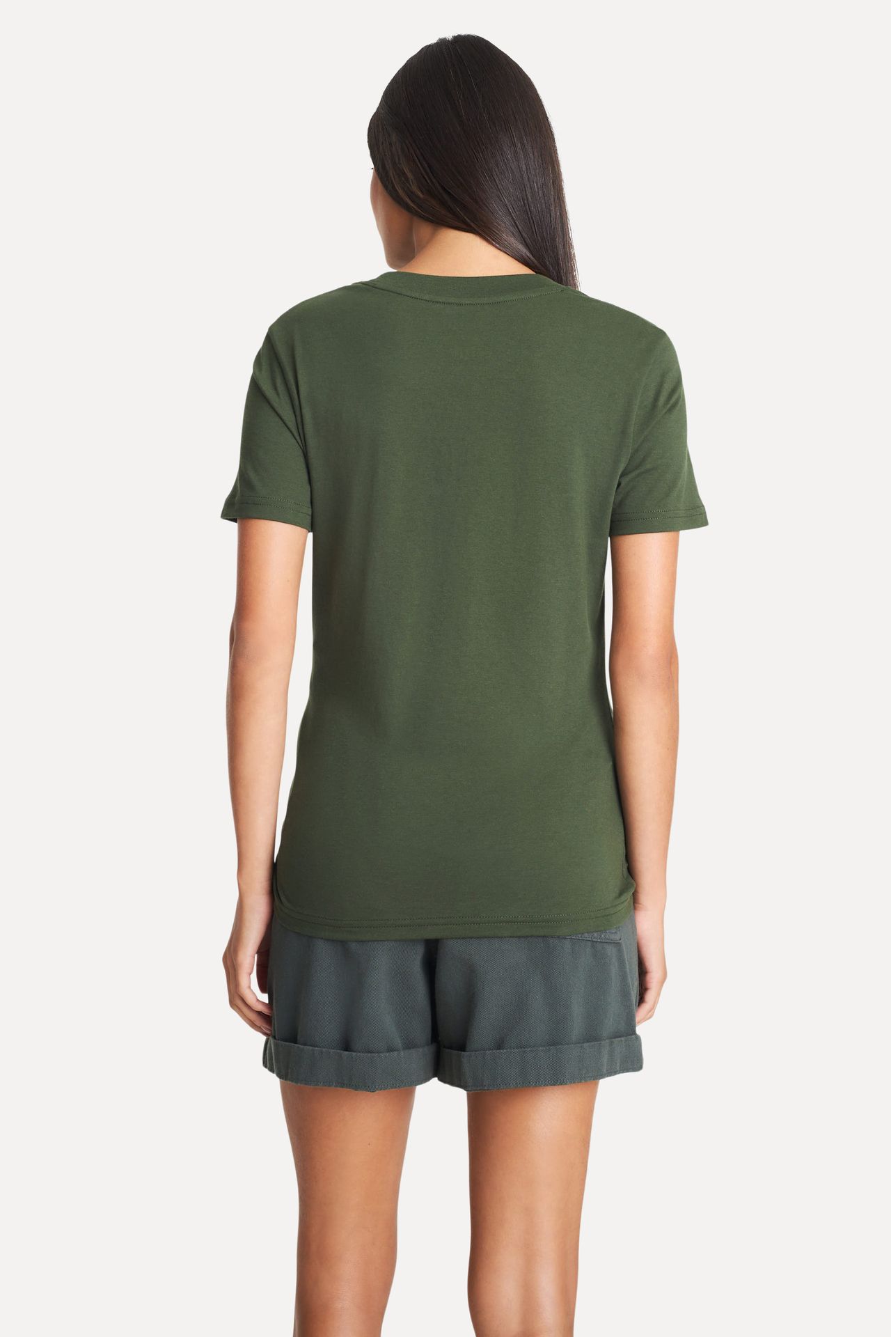 Camiseta Básica Feminina de Algodão Peruano Manga Curta