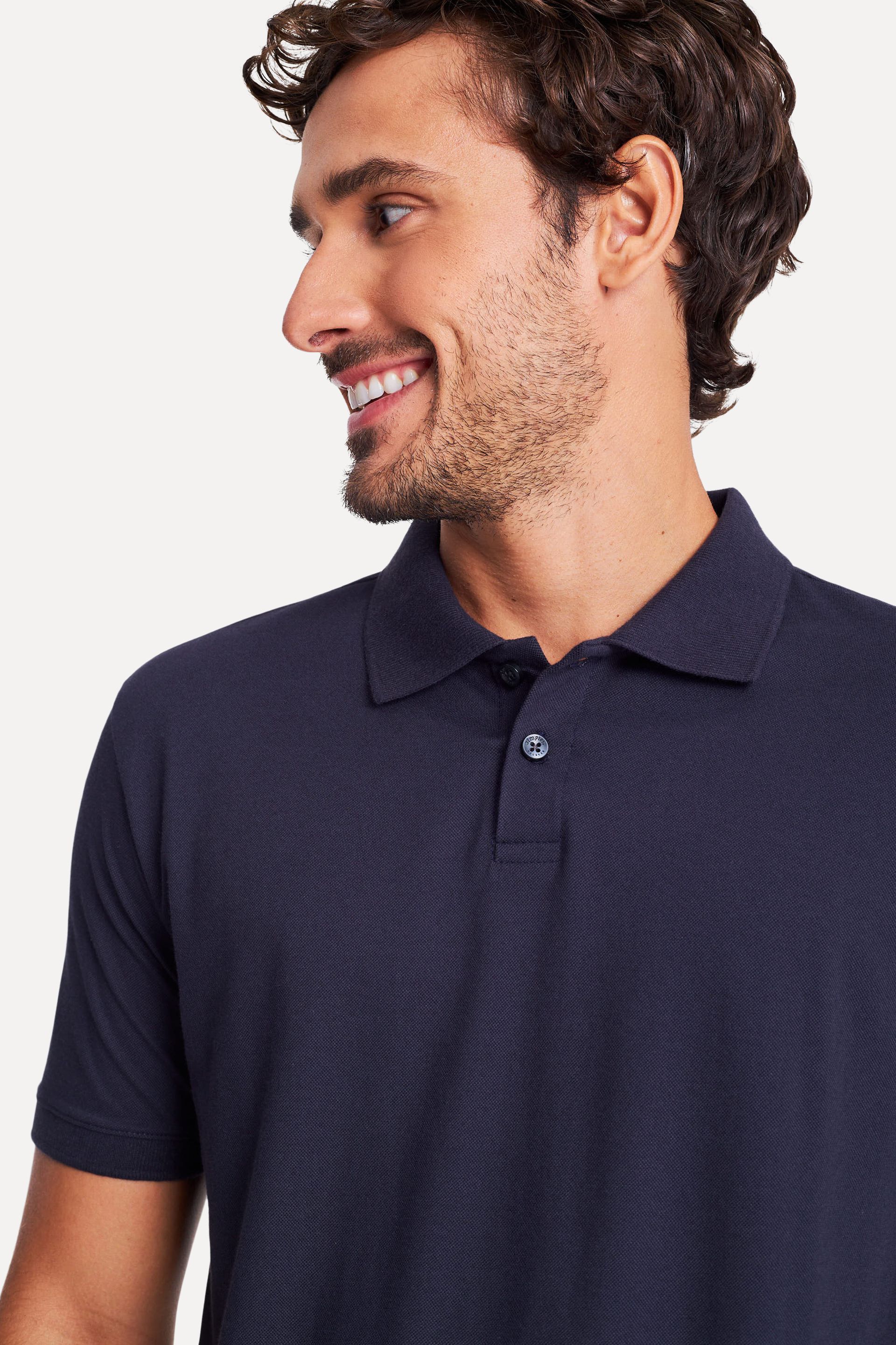 Polo Básica Masculina Simples