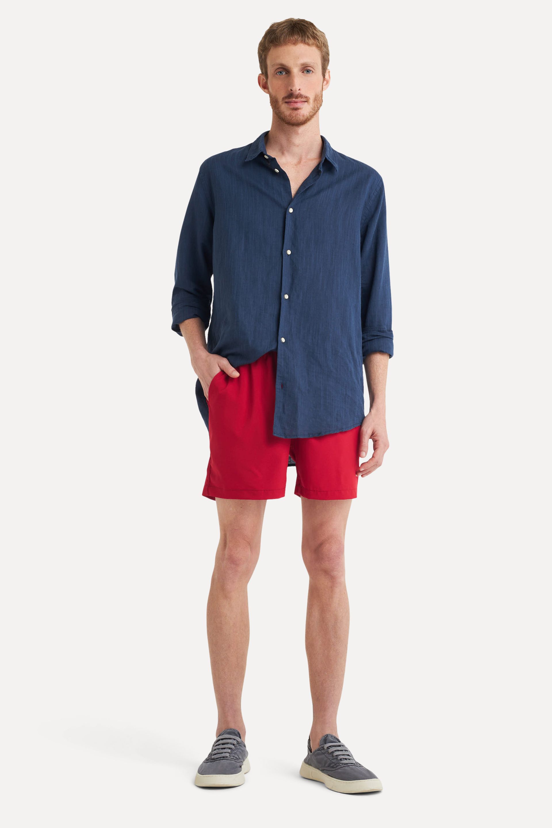 Short Praia Básico Masculino com Elástico