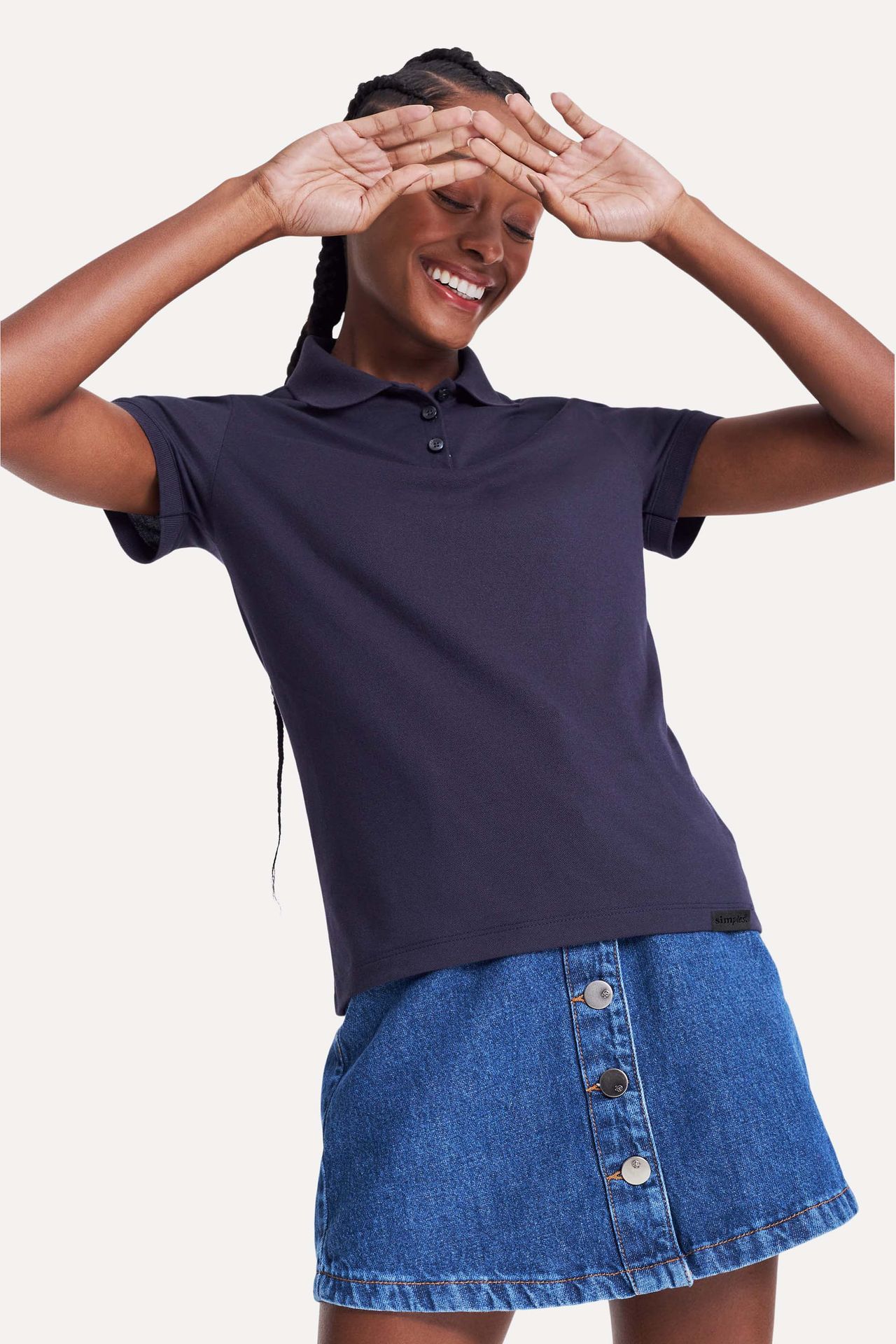 Polo Básica Feminina Simples