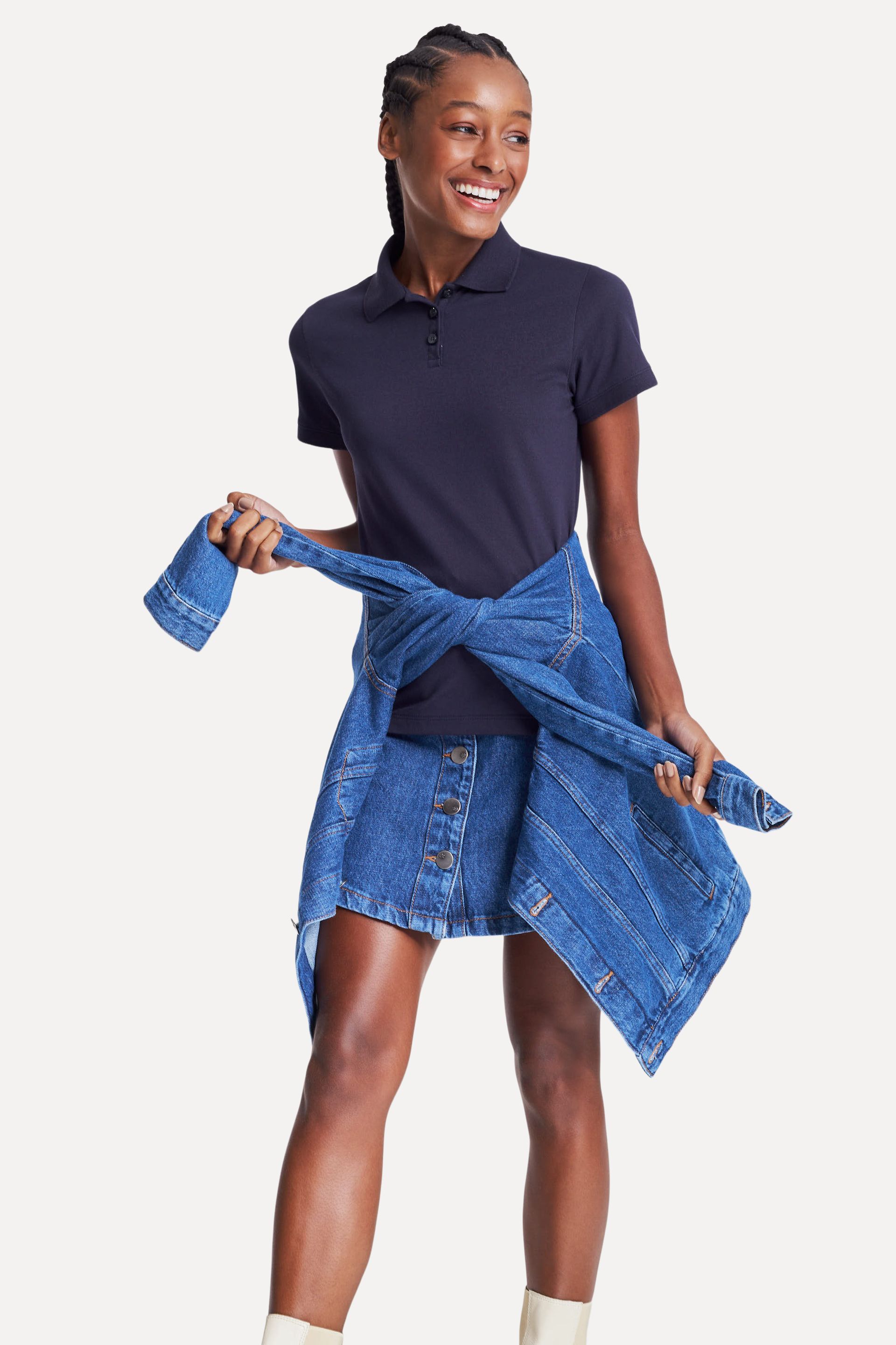 Polo Básica Feminina Simples