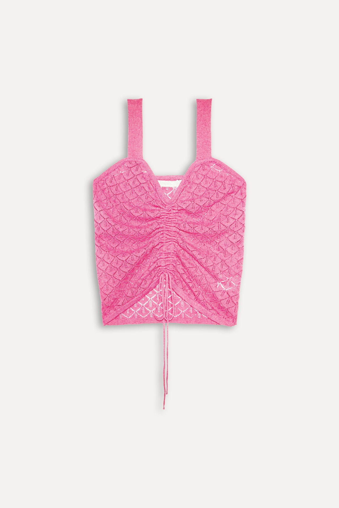 Regata Rendada Feminina Tricot Amarração