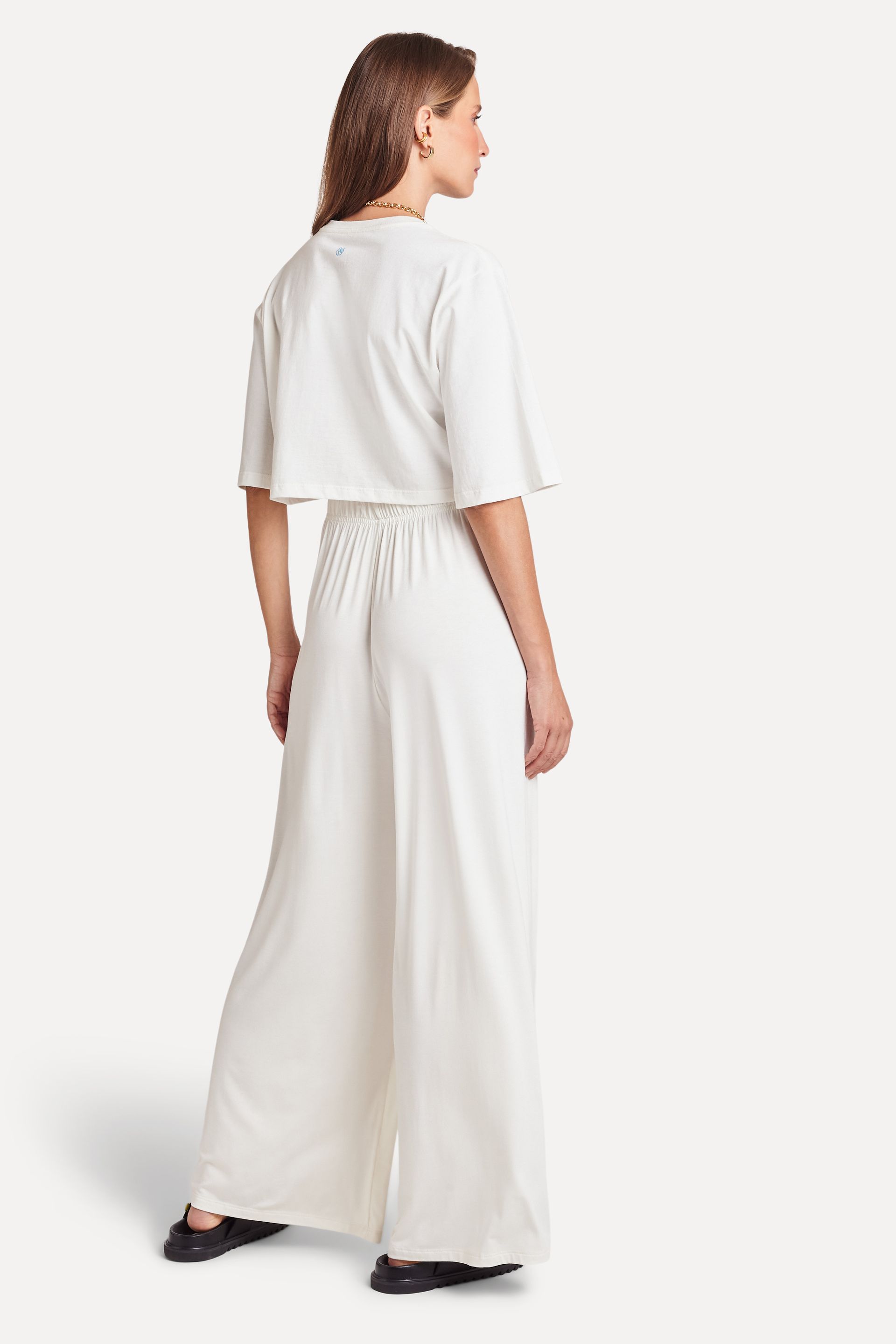 Calça Pantalona Feminina Pala de Linho