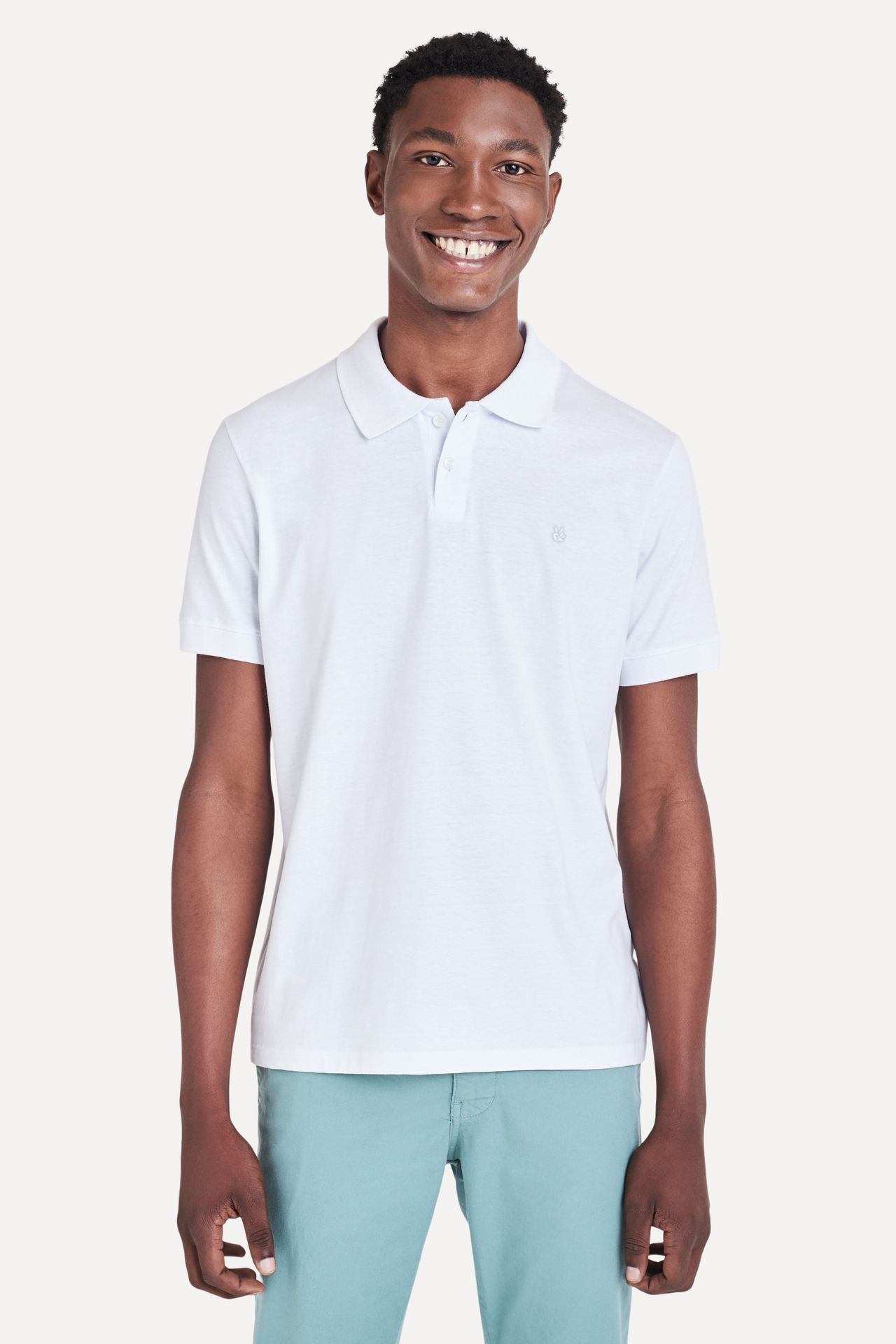 Polo Básica Masculina Meia Malha Simples Logo