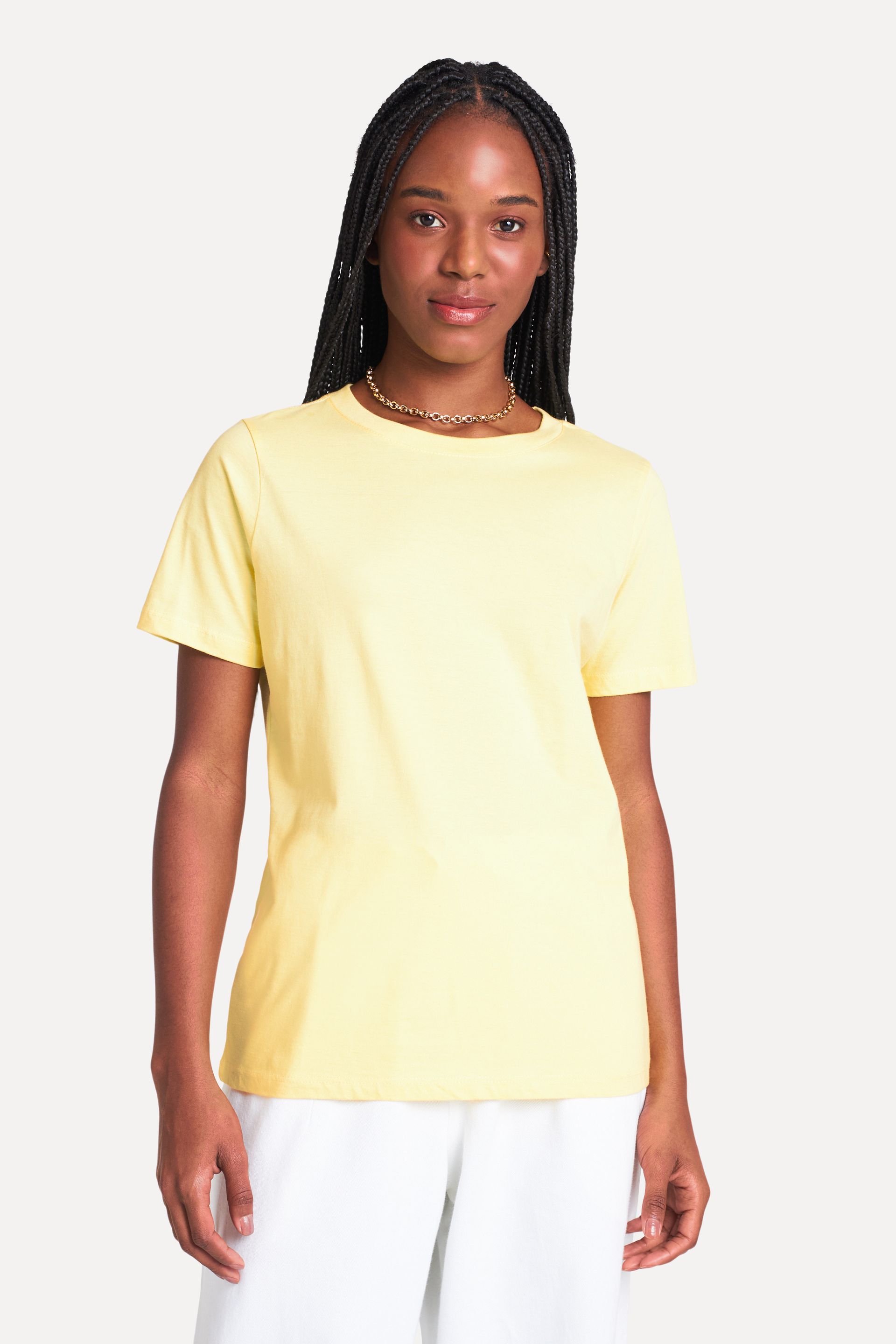 Camiseta Básica Feminina Simples Manga Curta