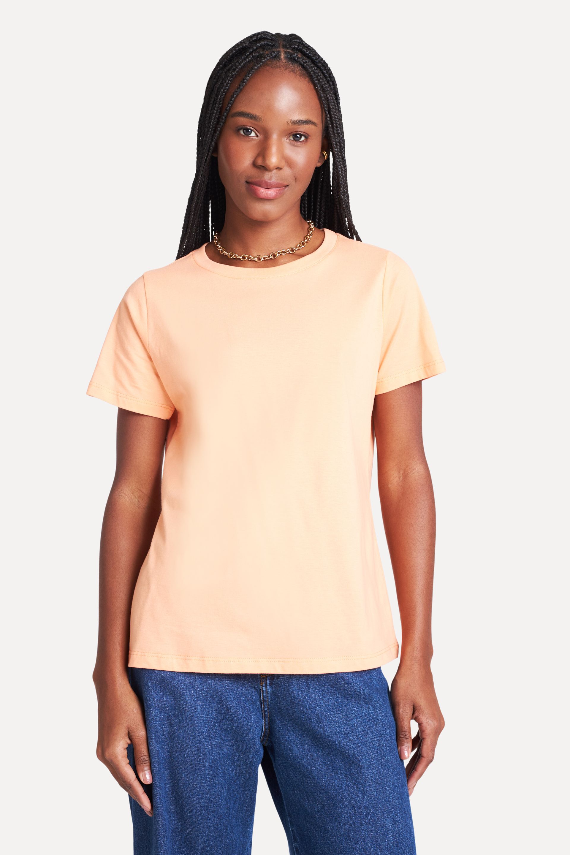 Camiseta Básica Feminina Simples Manga Curta