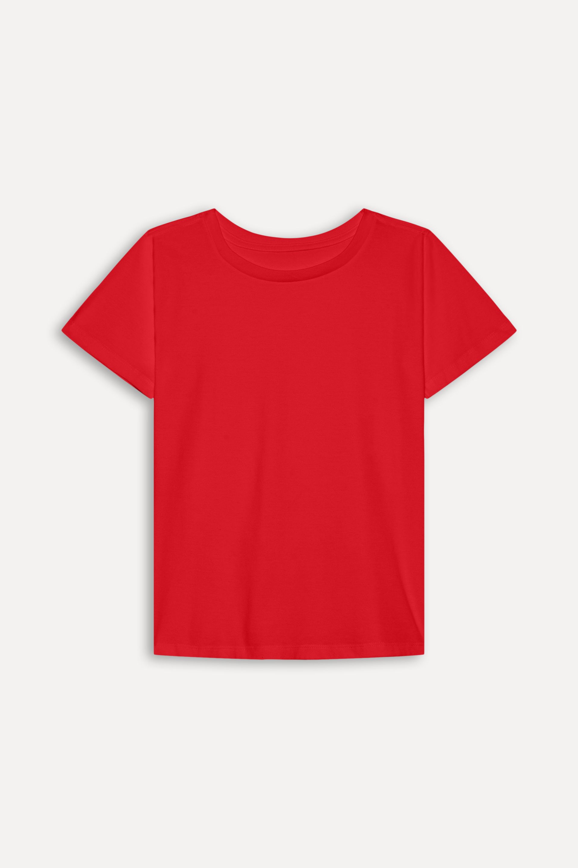 Camiseta Básica Feminina Simples Manga Curta