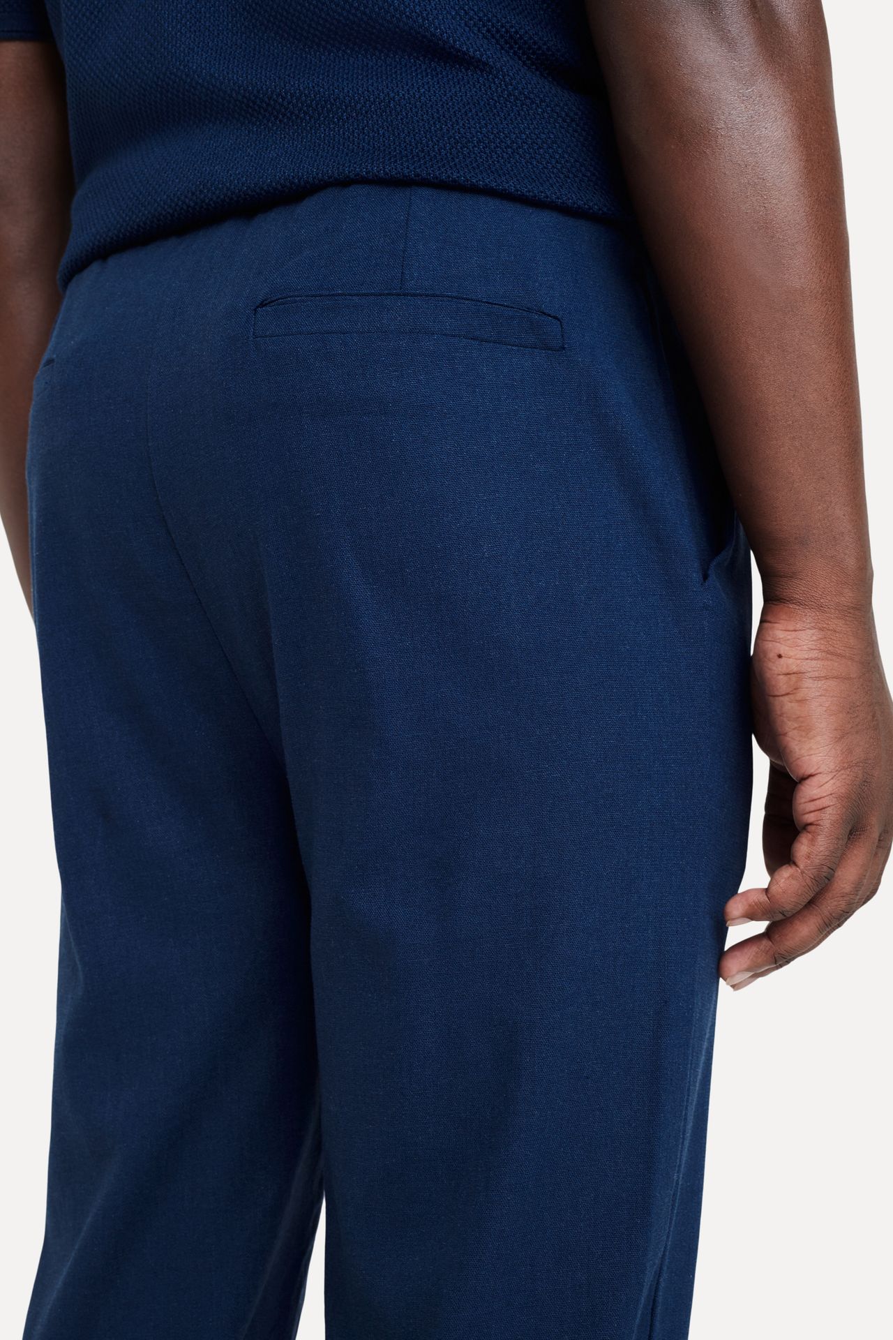 Calça Masculina de Linho com Elástico