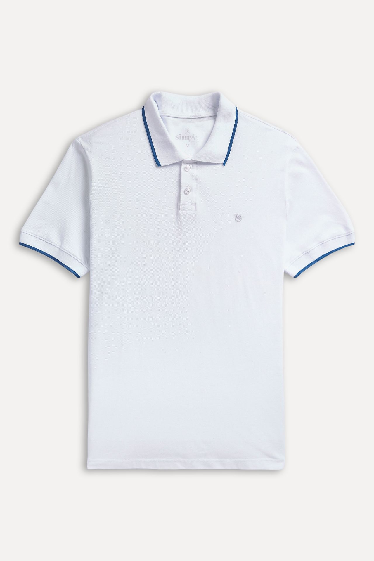 Polo Básica Masculina Gola Frisos