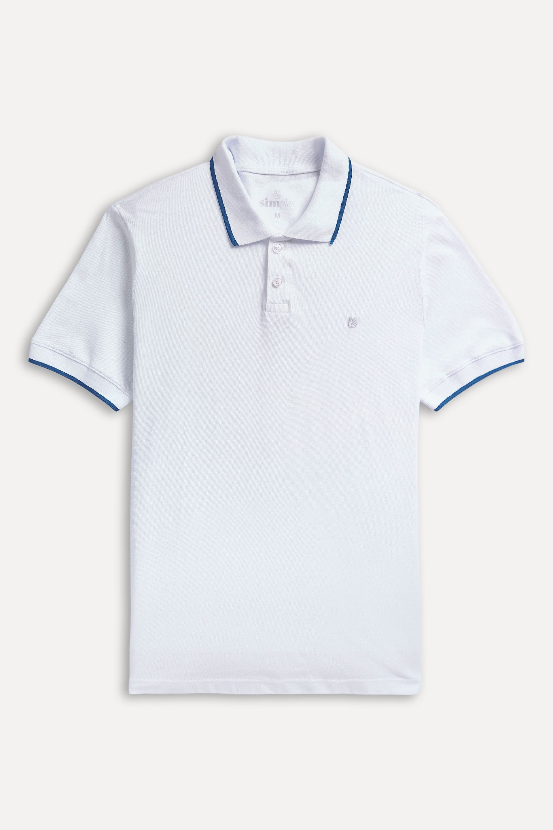 Polo Básica Masculina Gola Frisos