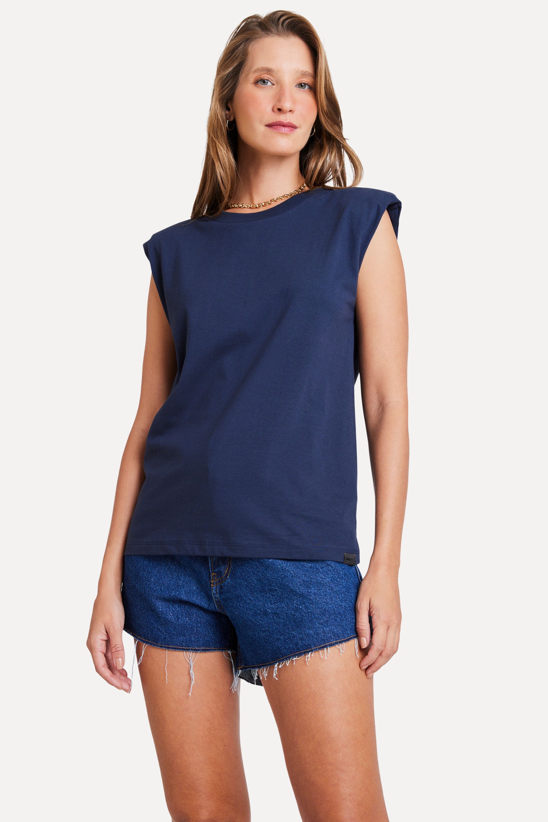 Blusa Feminina Ombreiras