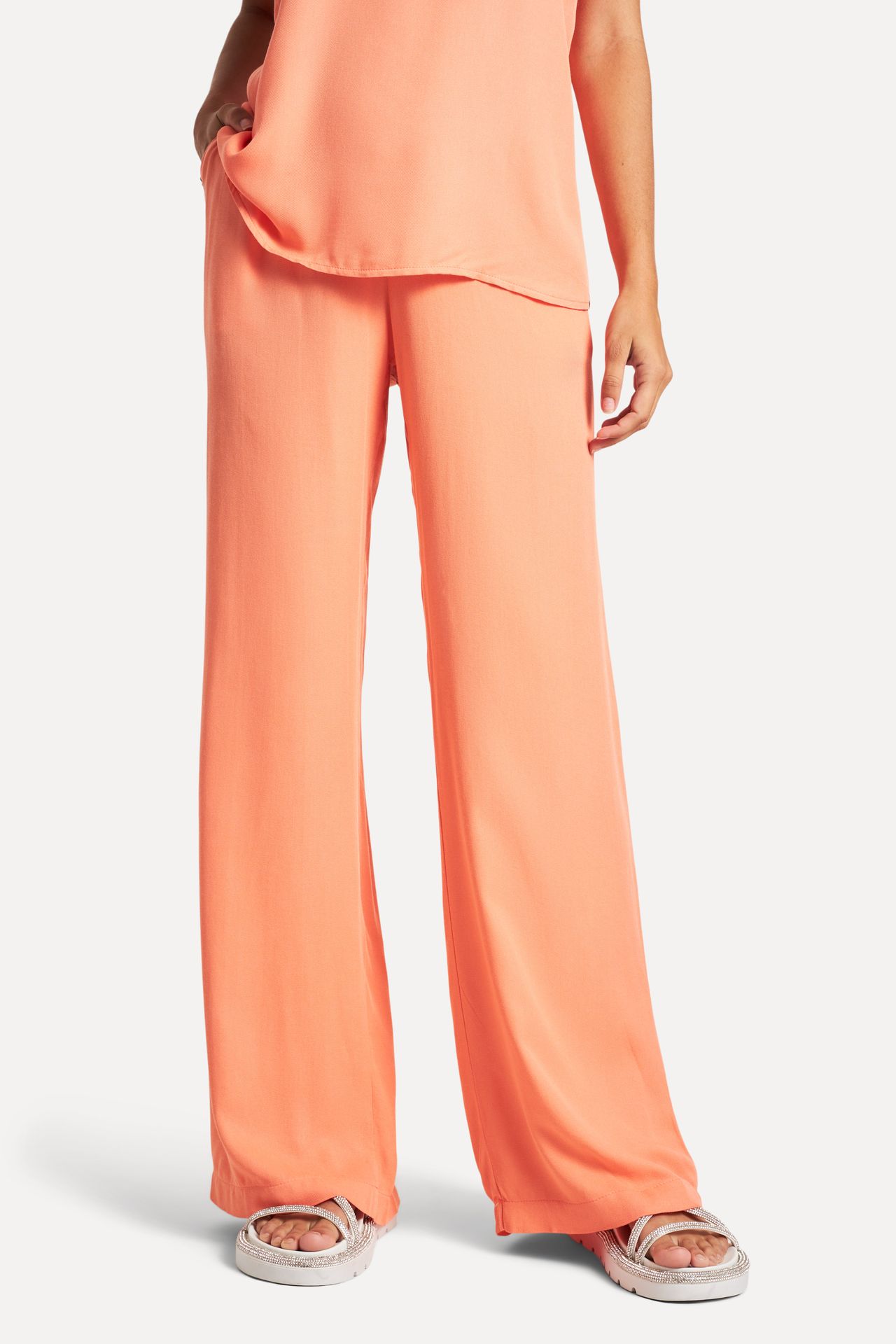 Calça Pantalona Feminina de Viscose