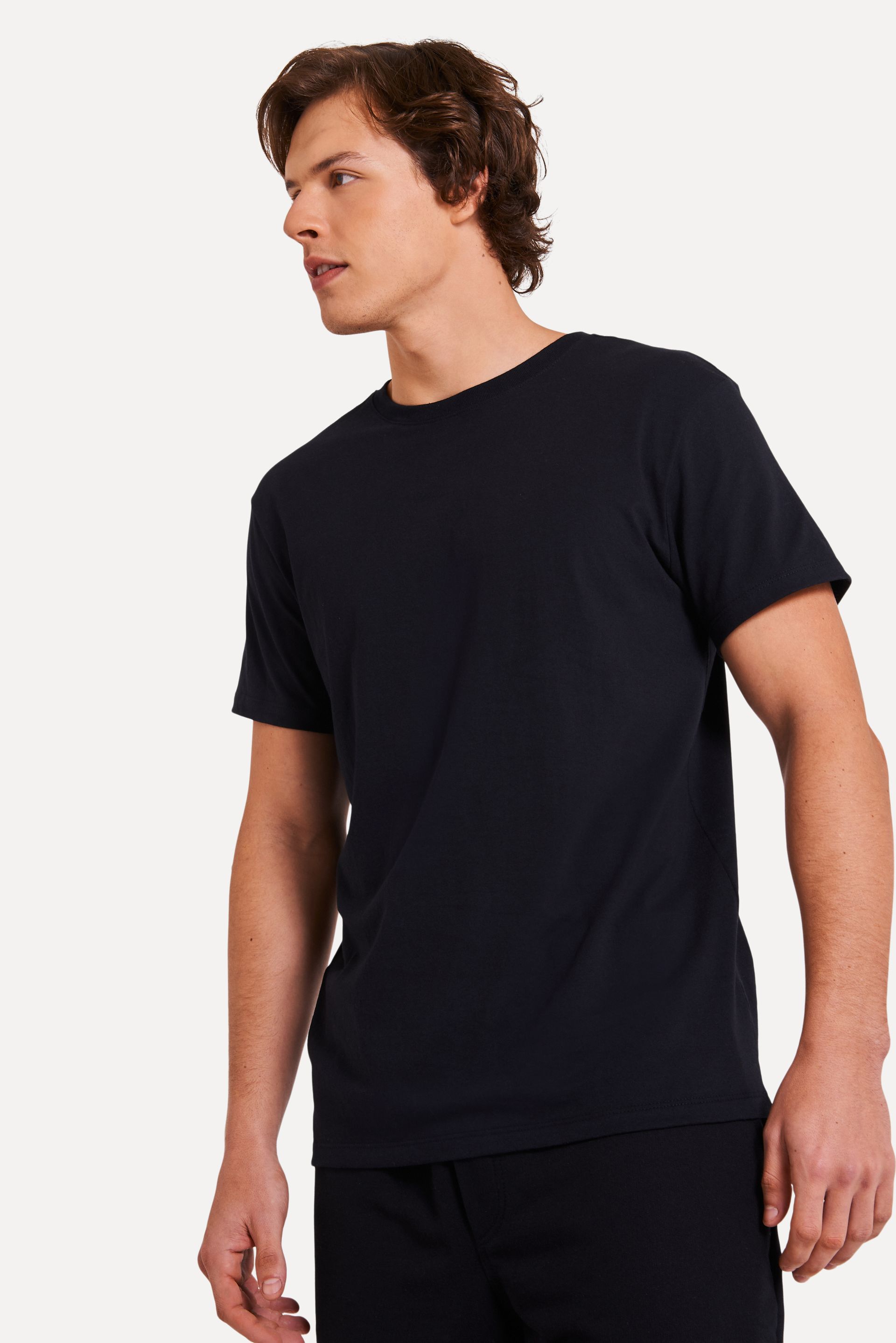 Camiseta Básica Masculina Simples Manga Curta