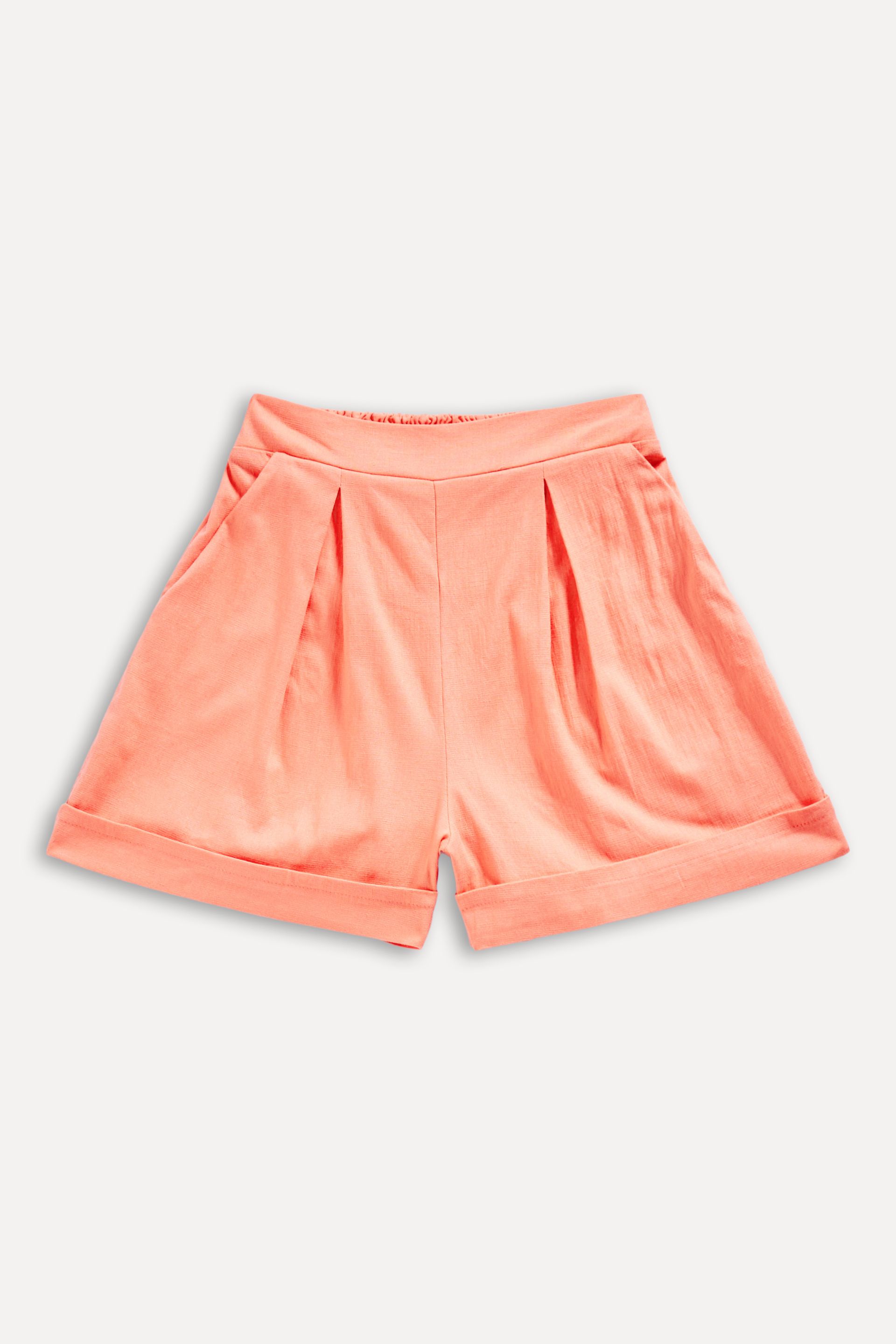 Short de Linho Feminino com Cós de Elástico