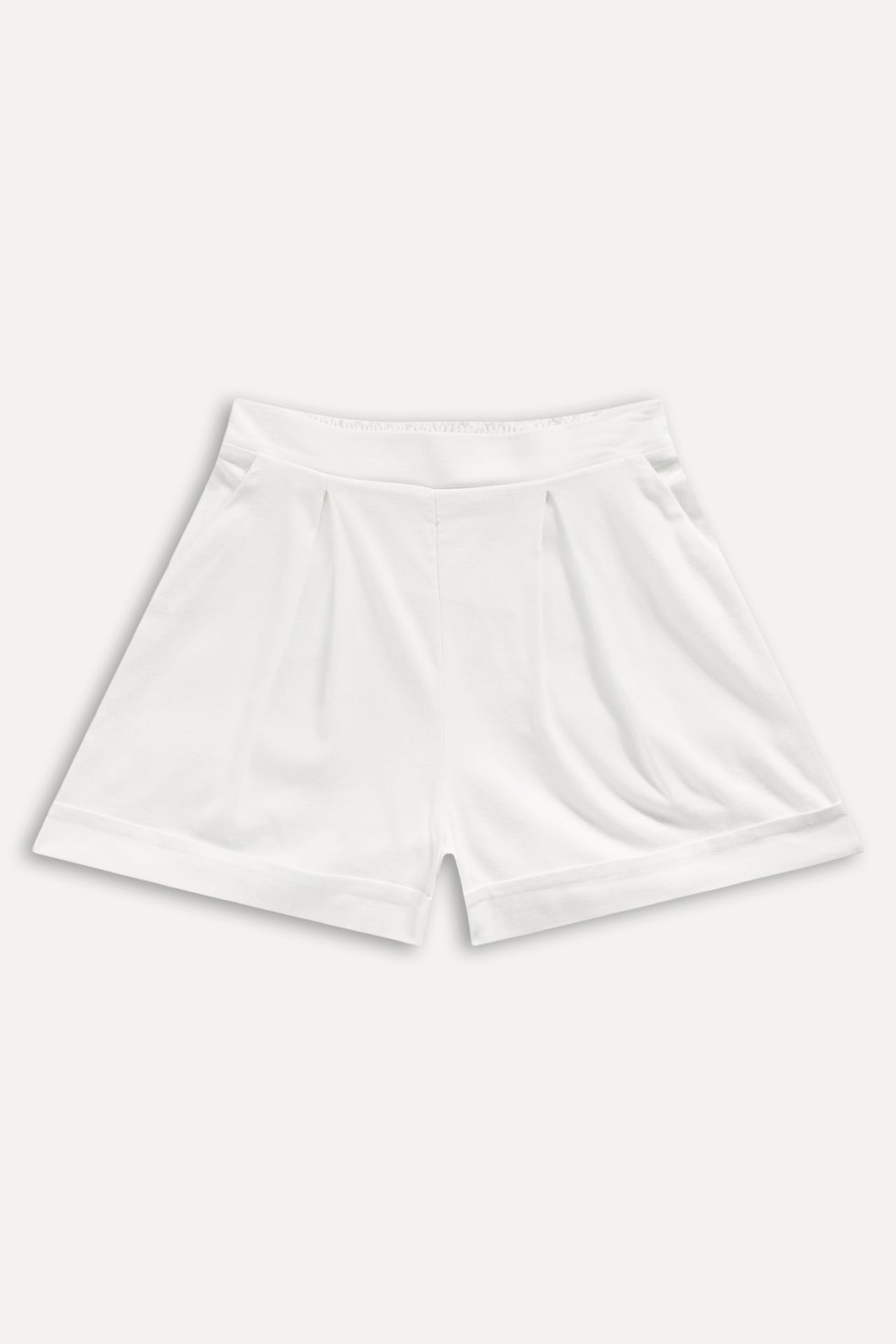 Short de Linho Feminino com Cós de Elástico