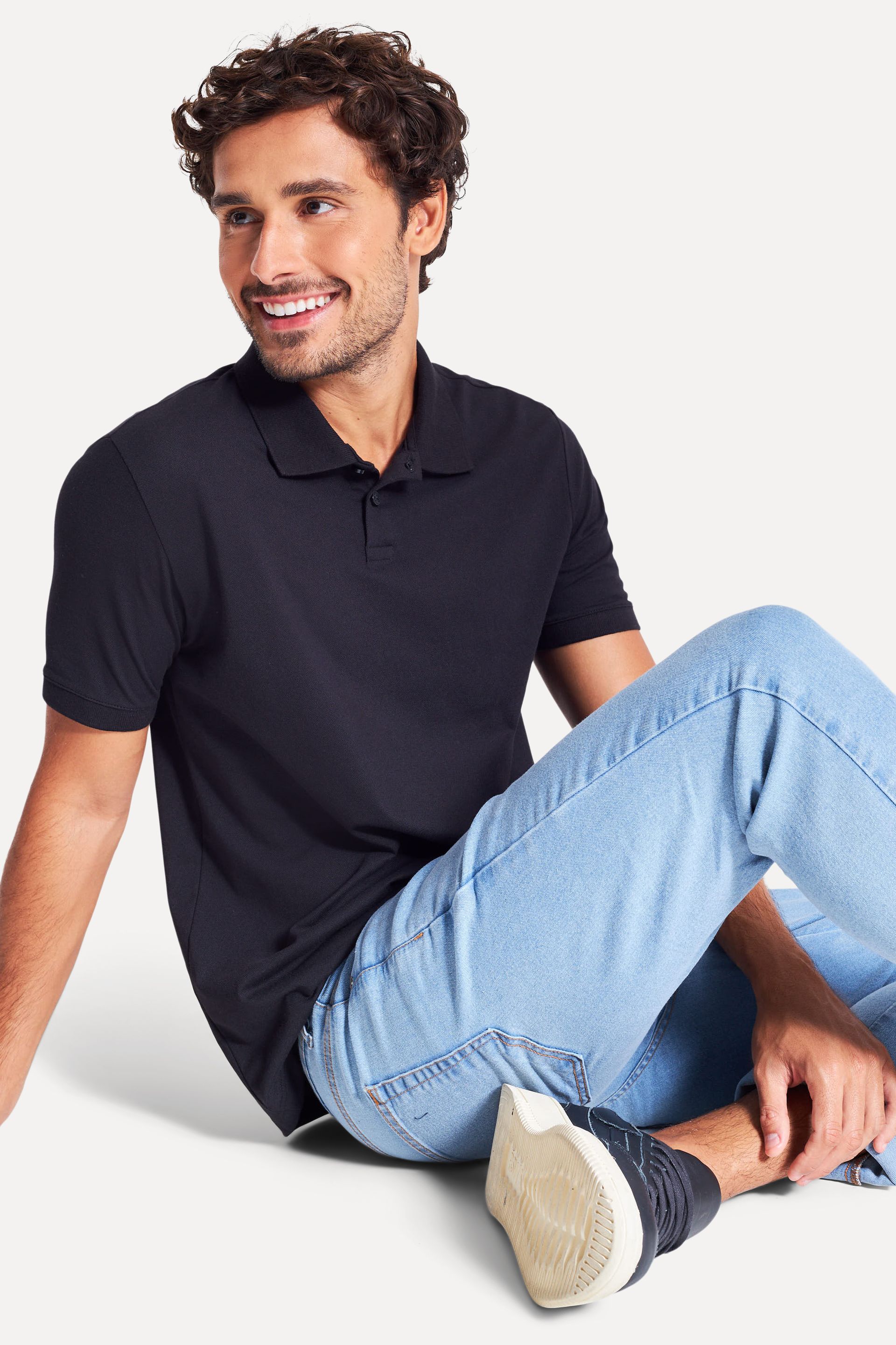 Polo Básica Masculina Simples