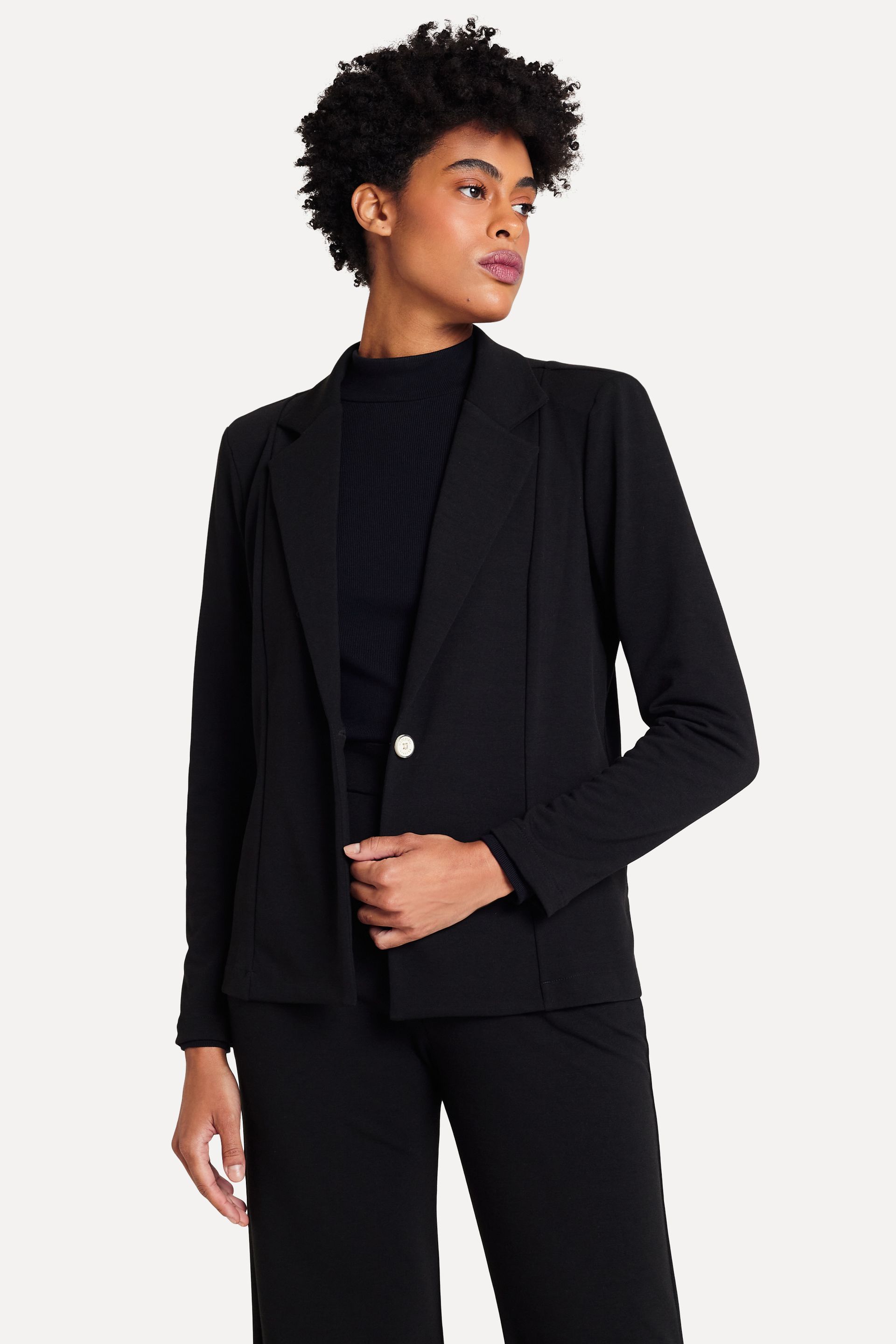 Blazer de Alfaiataria Feminino Confort Malha Premium