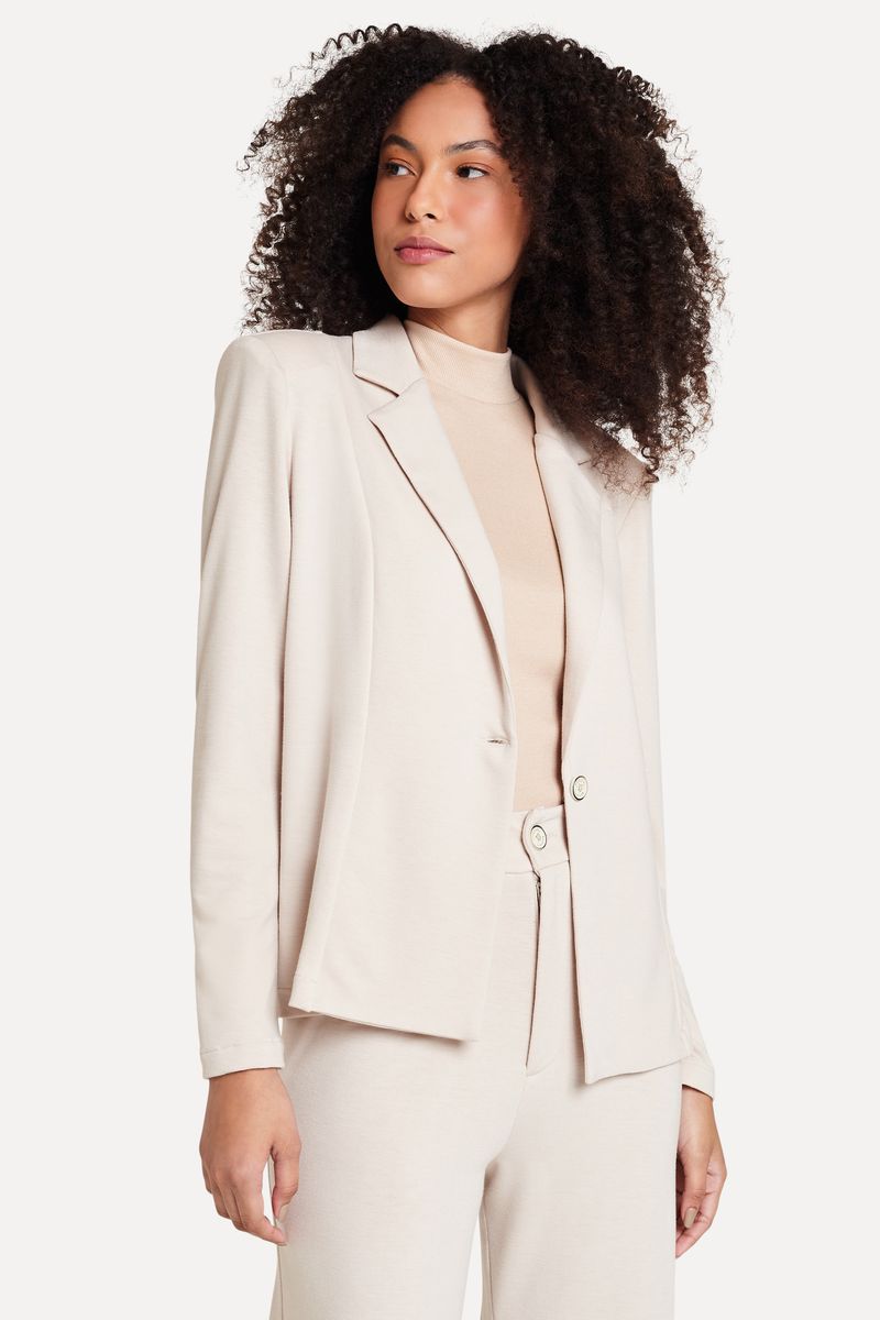 Blazer de Alfaiataria Feminino Confort Malha Premium