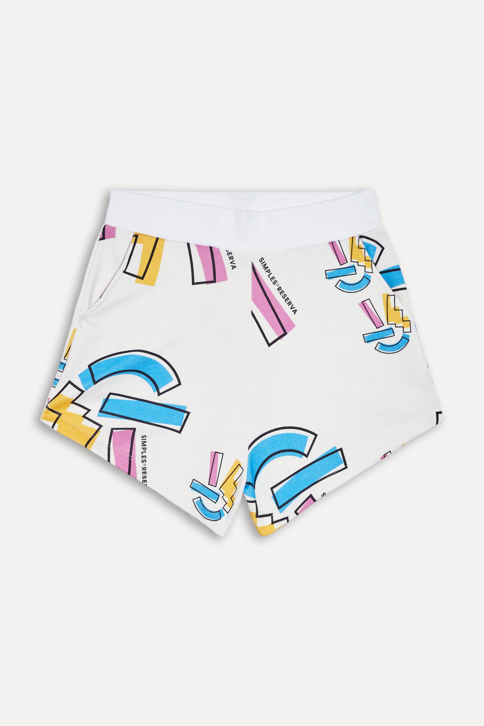 Short Moletom Feminino Estampado Hands