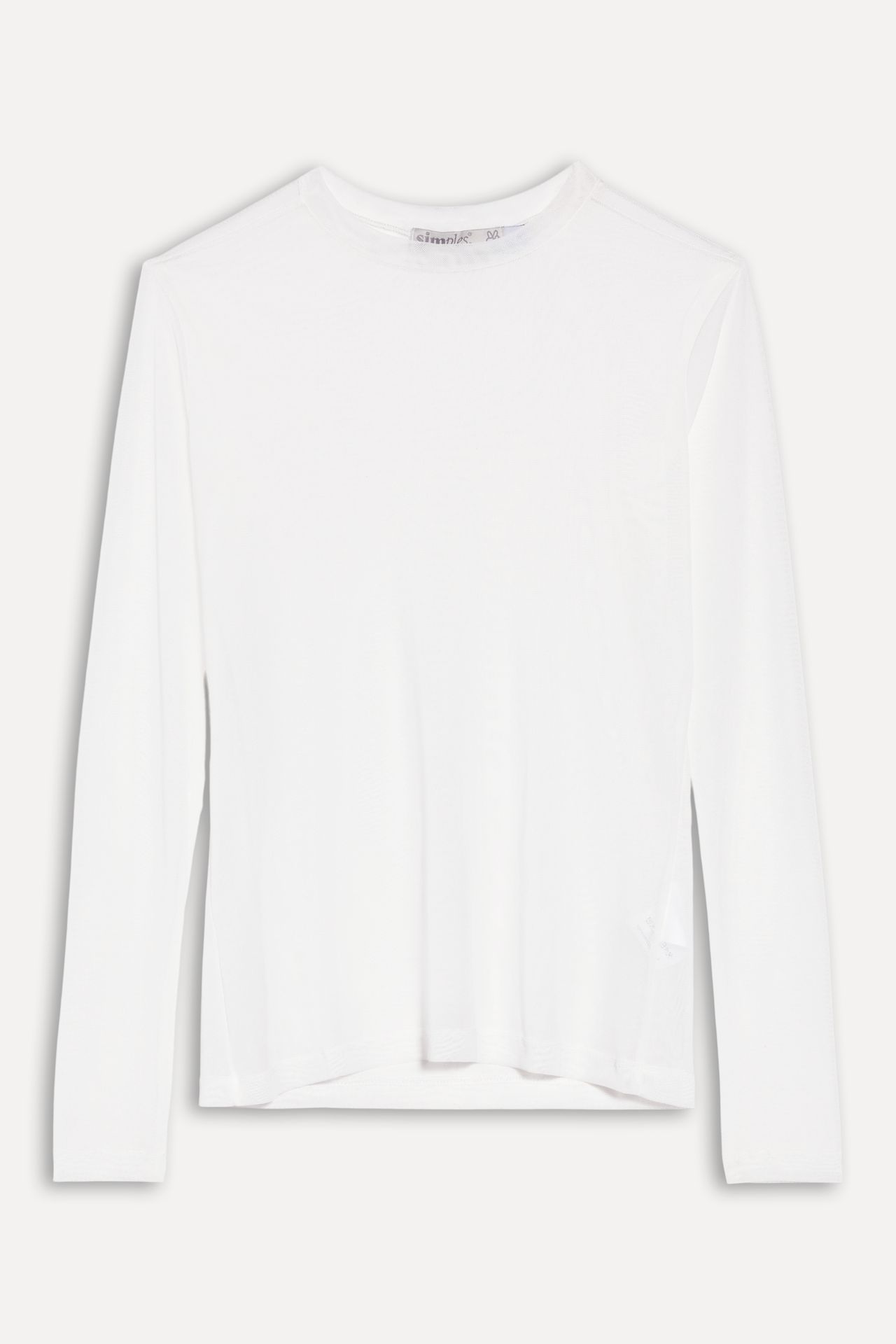 Blusa Tule Feminina de Manga Longa